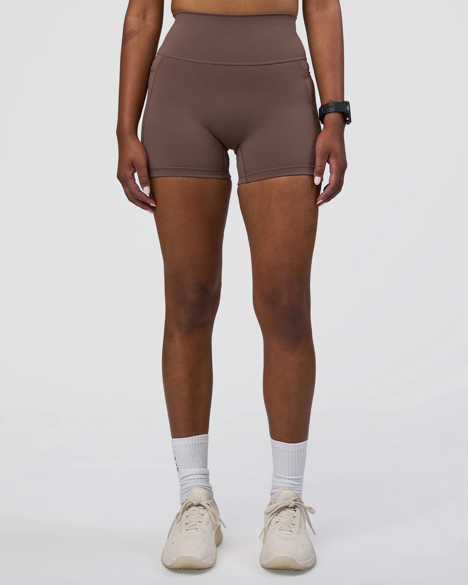 Fusion Ultra High-Rise 4" Short Pockets - Peppercorn - Image 7