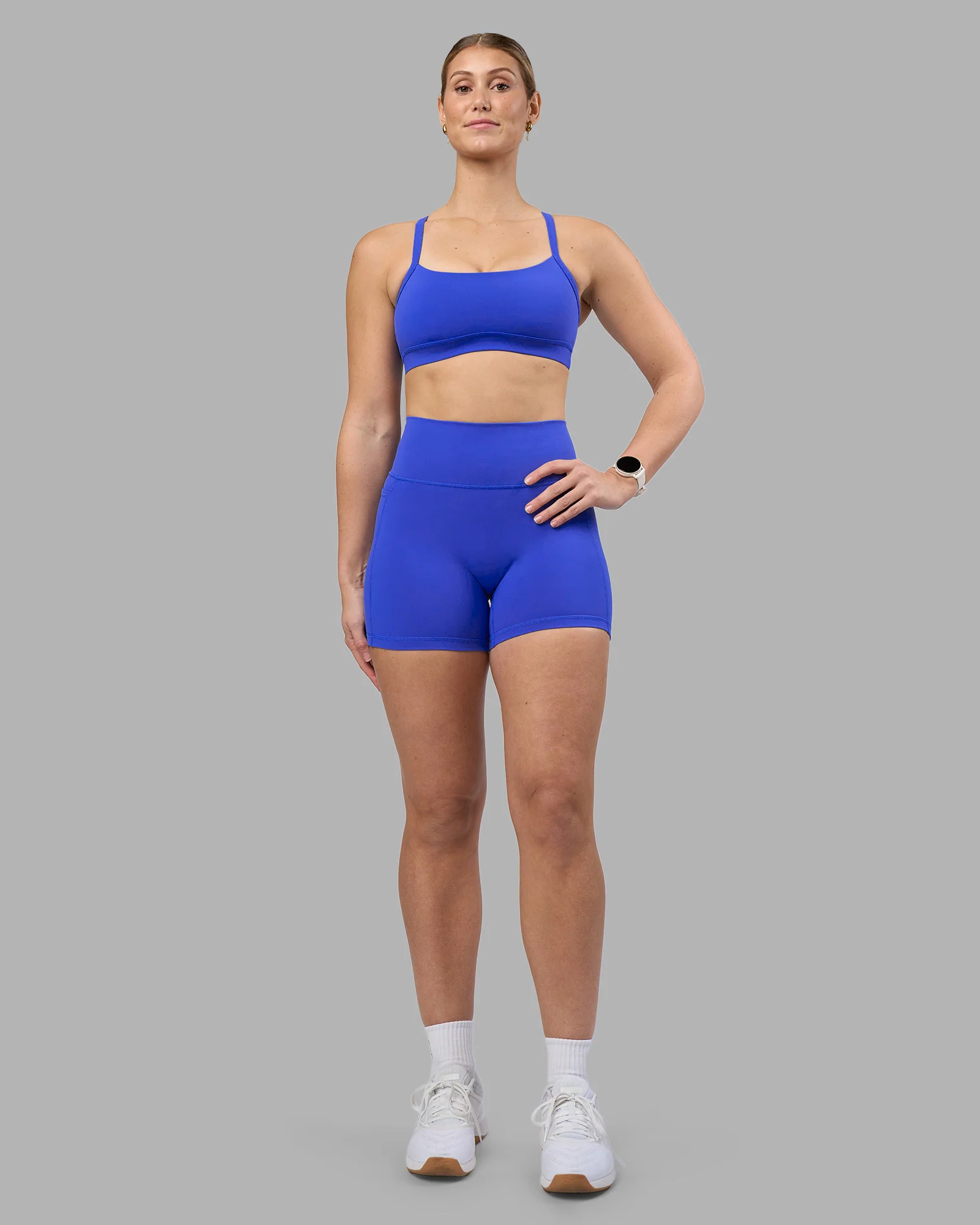 Fusion Ultra High-Rise 4" Short Pockets - Power Cobalt - Image 3