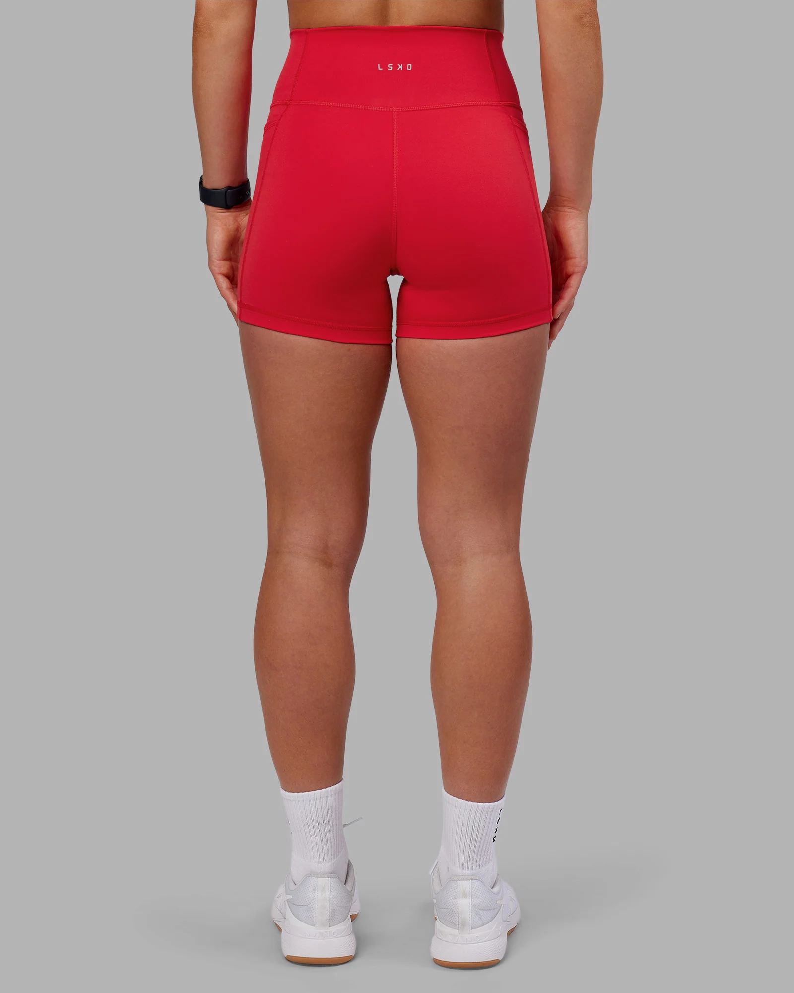 Fusion Ultra High-Rise 4" Short Pockets - Scarlet - Image 4