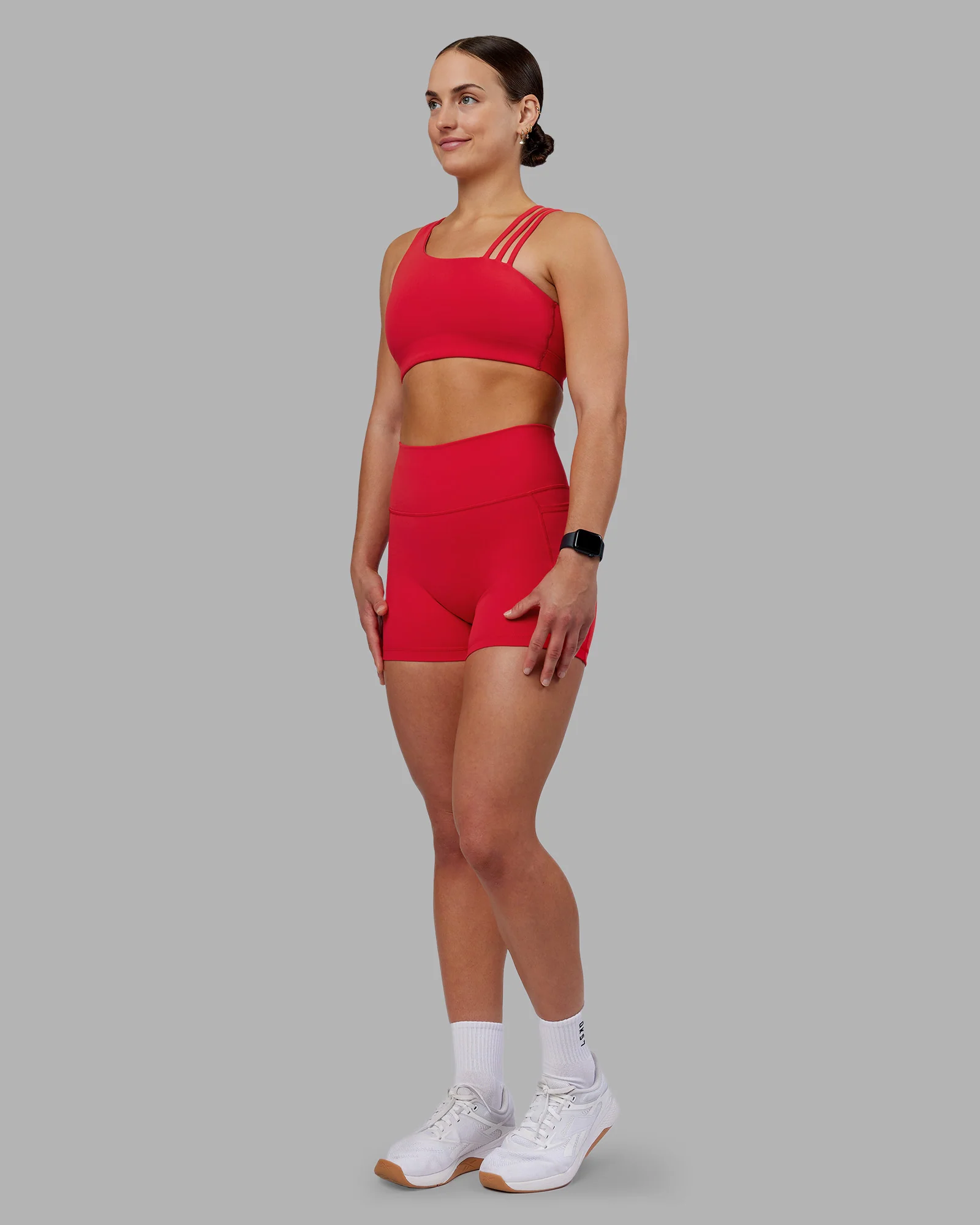 Fusion Ultra High-Rise 4" Short Pockets - Scarlet - Image 6