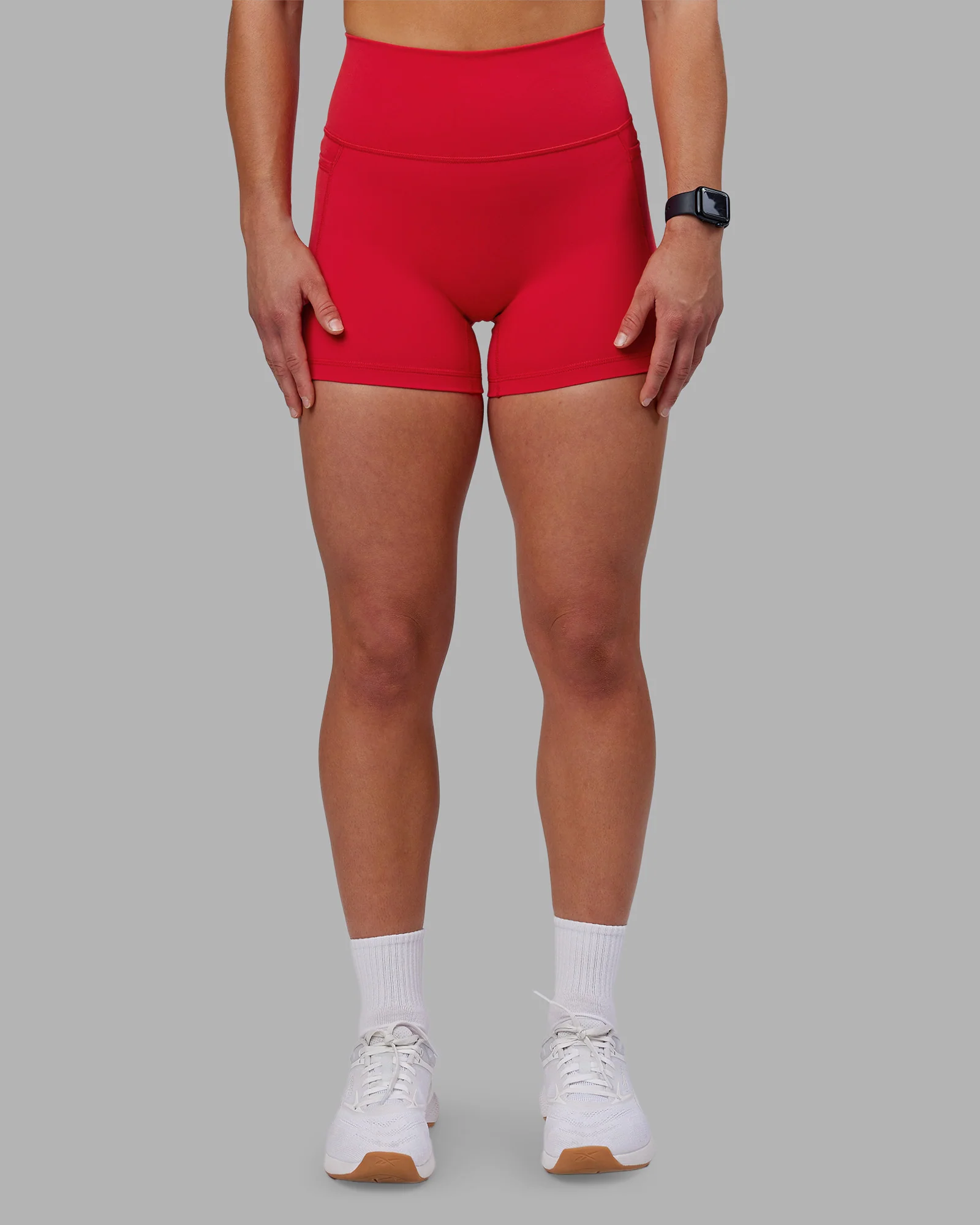 Fusion Ultra High-Rise 4" Short Pockets - Scarlet - Image 7