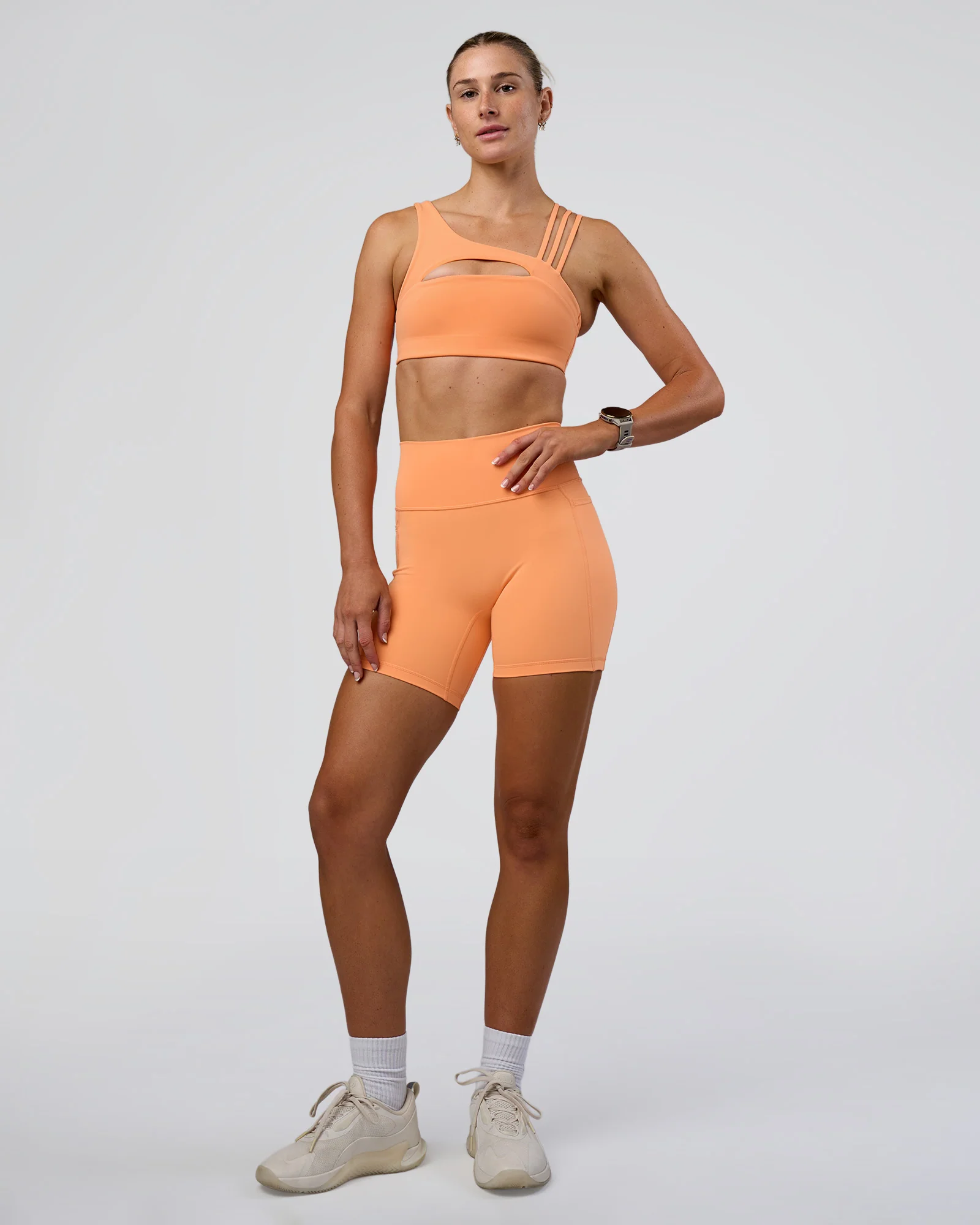 Fusion Ultra High-Rise 6" Short Pockets - Cantaloupe - Image 5
