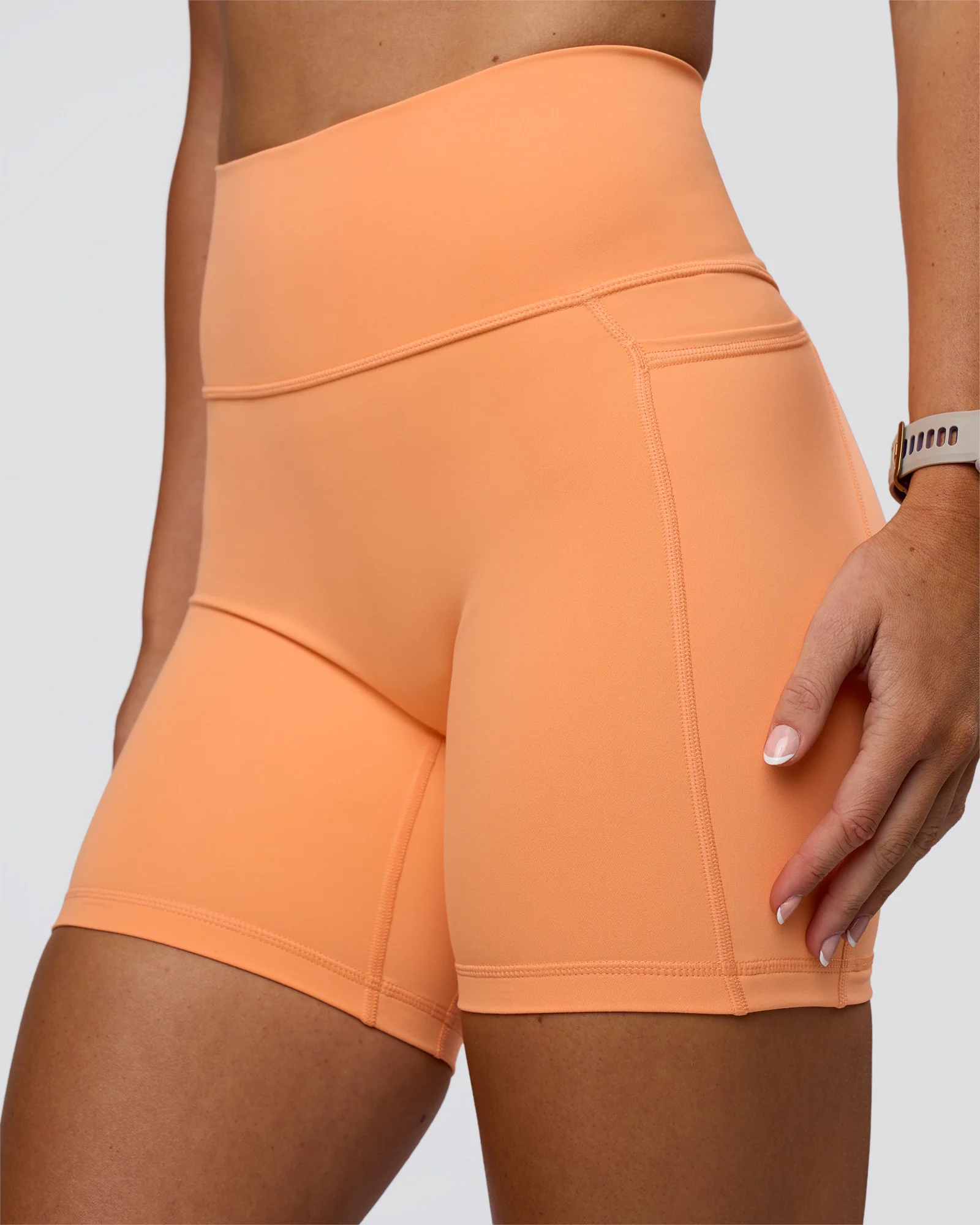 Fusion Ultra High-Rise 6" Short Pockets - Cantaloupe - Image 6