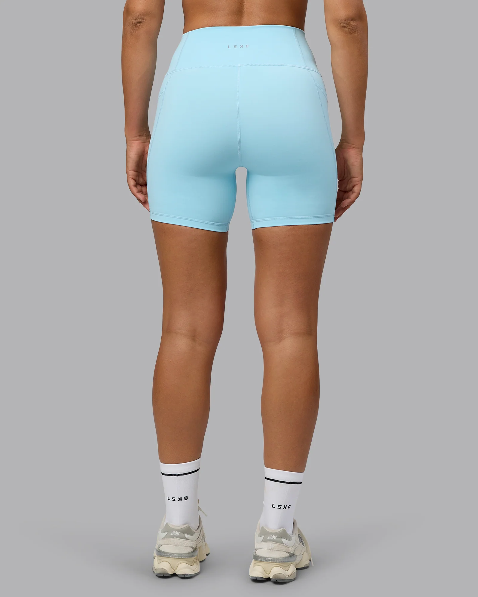 Fusion Ultra High-Rise 6" Short Pockets - Crystal Blue - Image 3