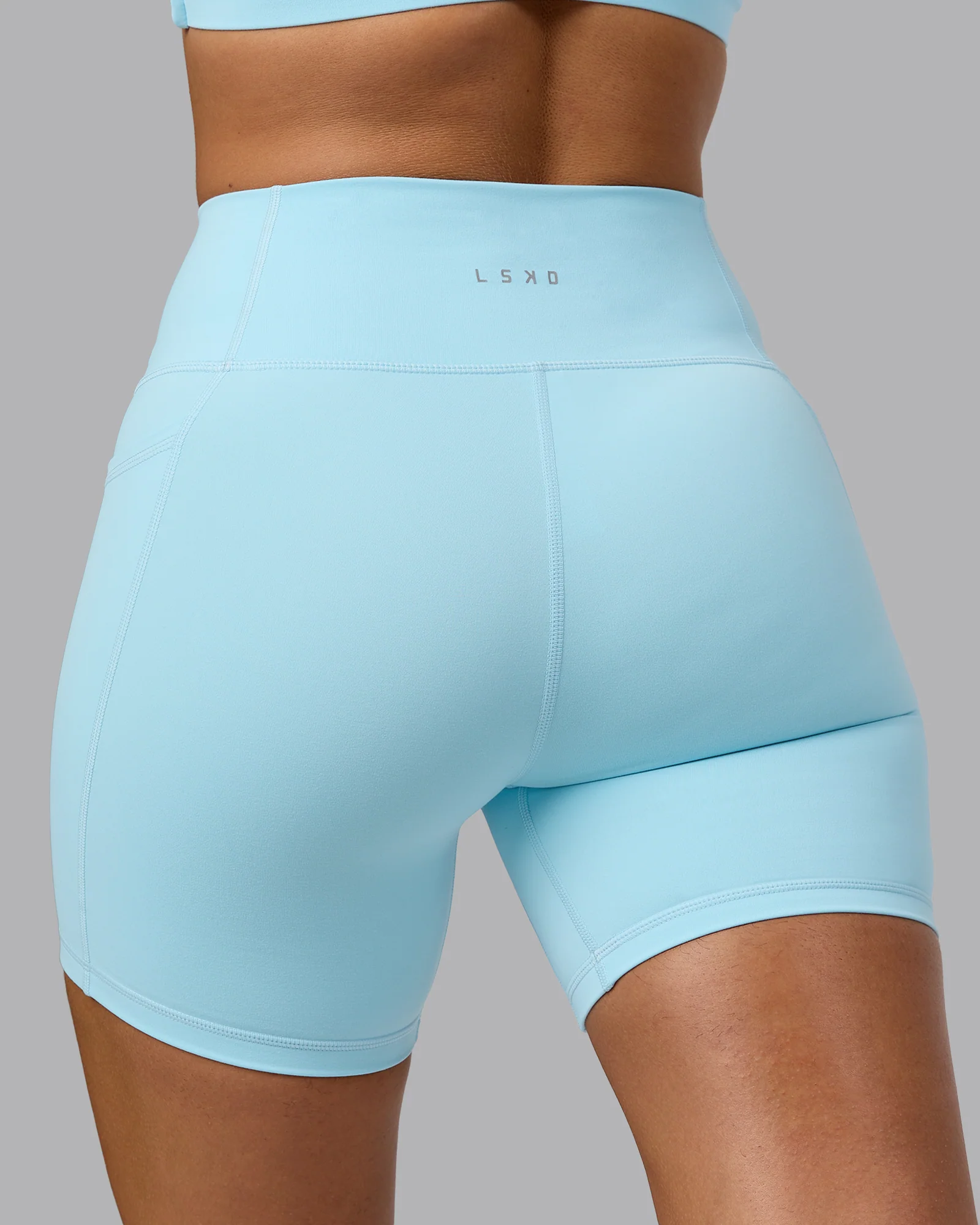 Fusion Ultra High-Rise 6" Short Pockets - Crystal Blue - Image 7