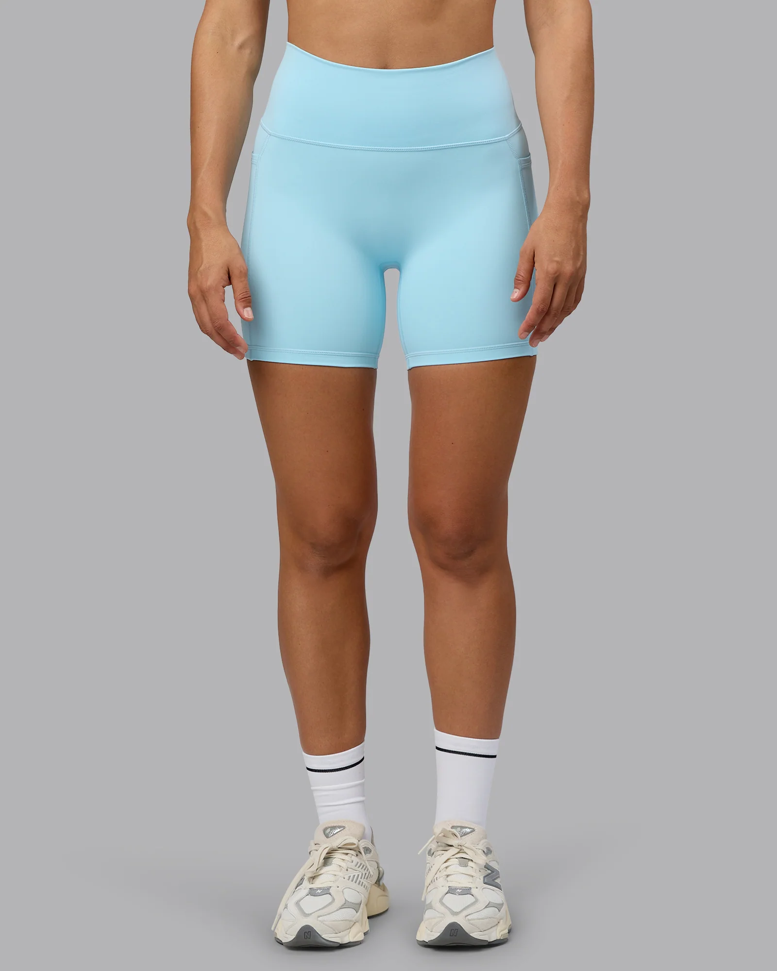 Fusion Ultra High-Rise 6" Short Pockets - Crystal Blue - Image 8