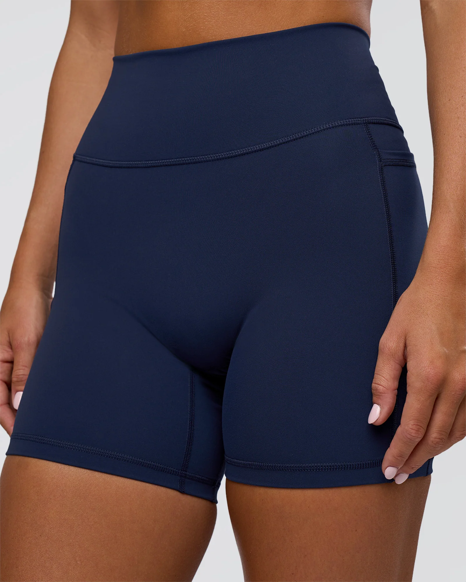 Fusion Ultra High-Rise 6" Short Pockets - Future Navy - Image 6