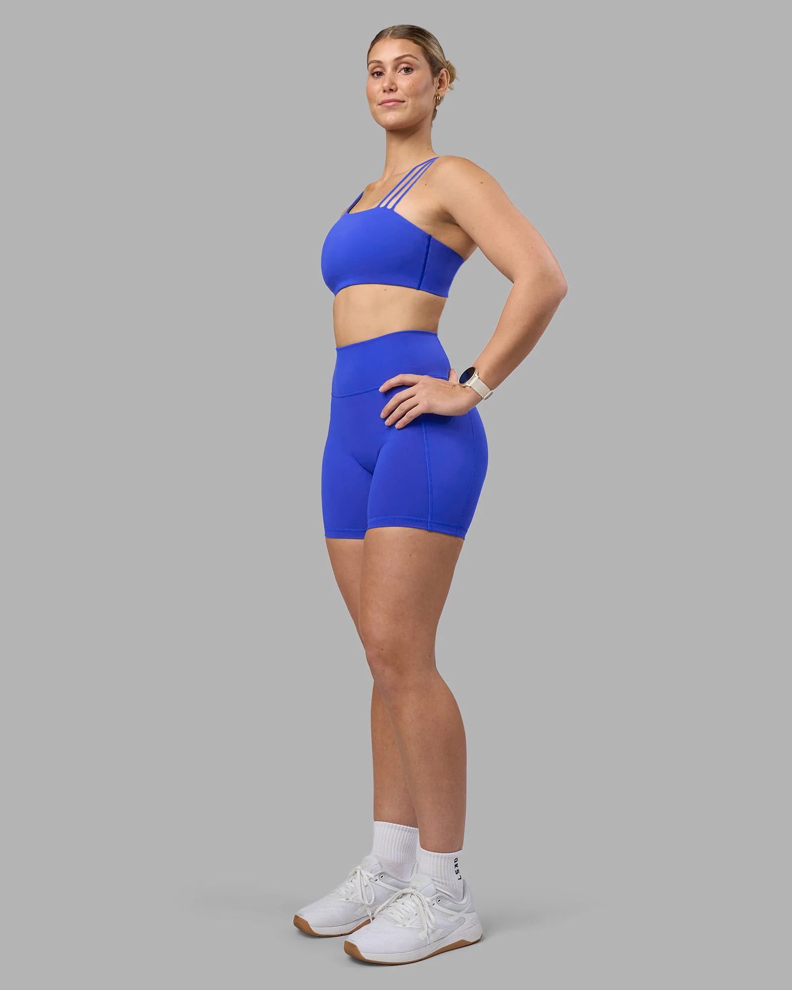 Fusion Ultra High-Rise 6" Short Pockets - Power Cobalt - Image 3