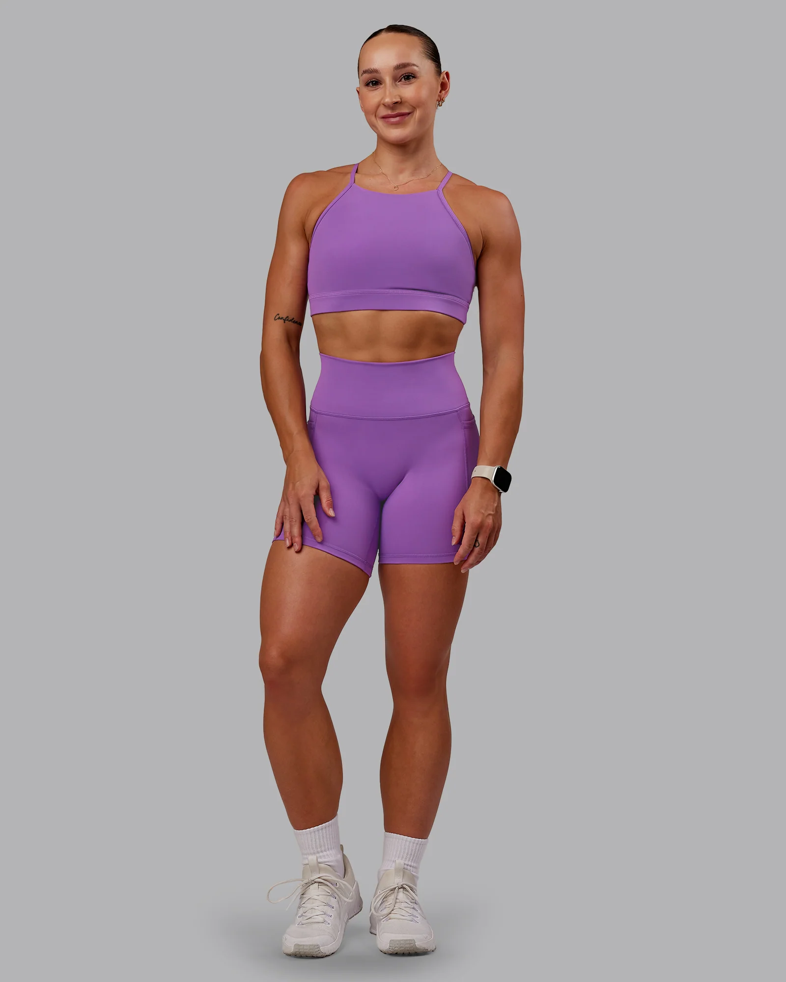 Fusion Ultra High-Rise 6" Short Pockets - Purple Fizz - Image 5