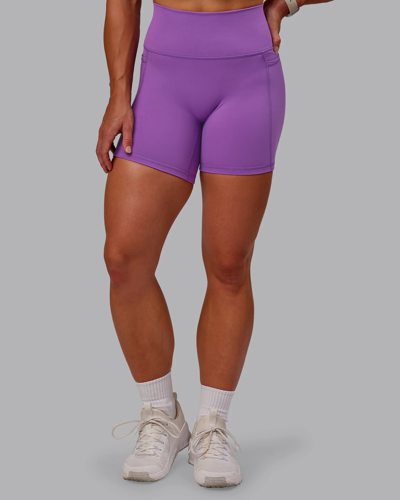 Fusion Ultra High-Rise 6" Short Pockets - Purple Fizz - Image 7