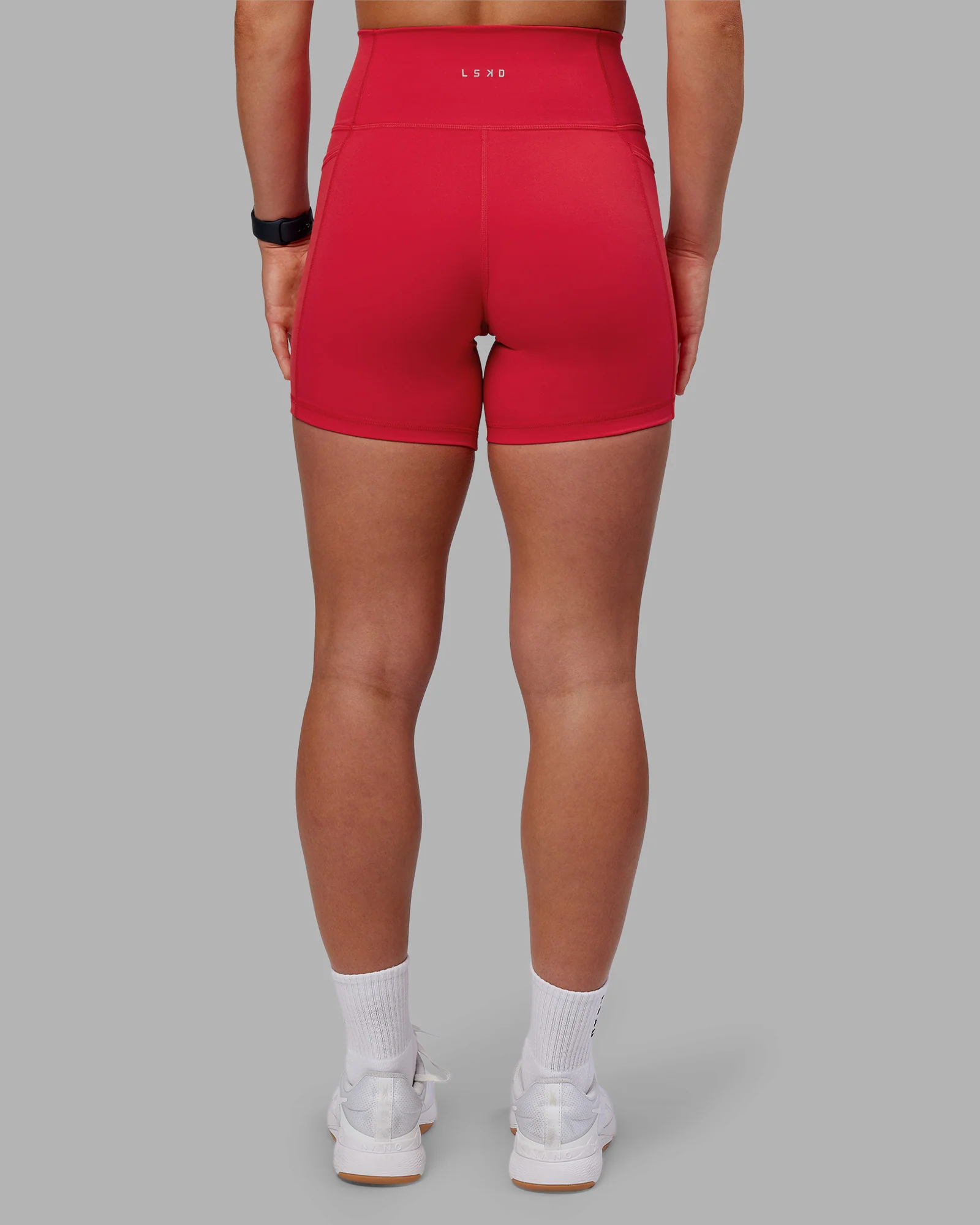 Fusion Ultra High-Rise 6" Short Pockets - Scarlet - Image 4