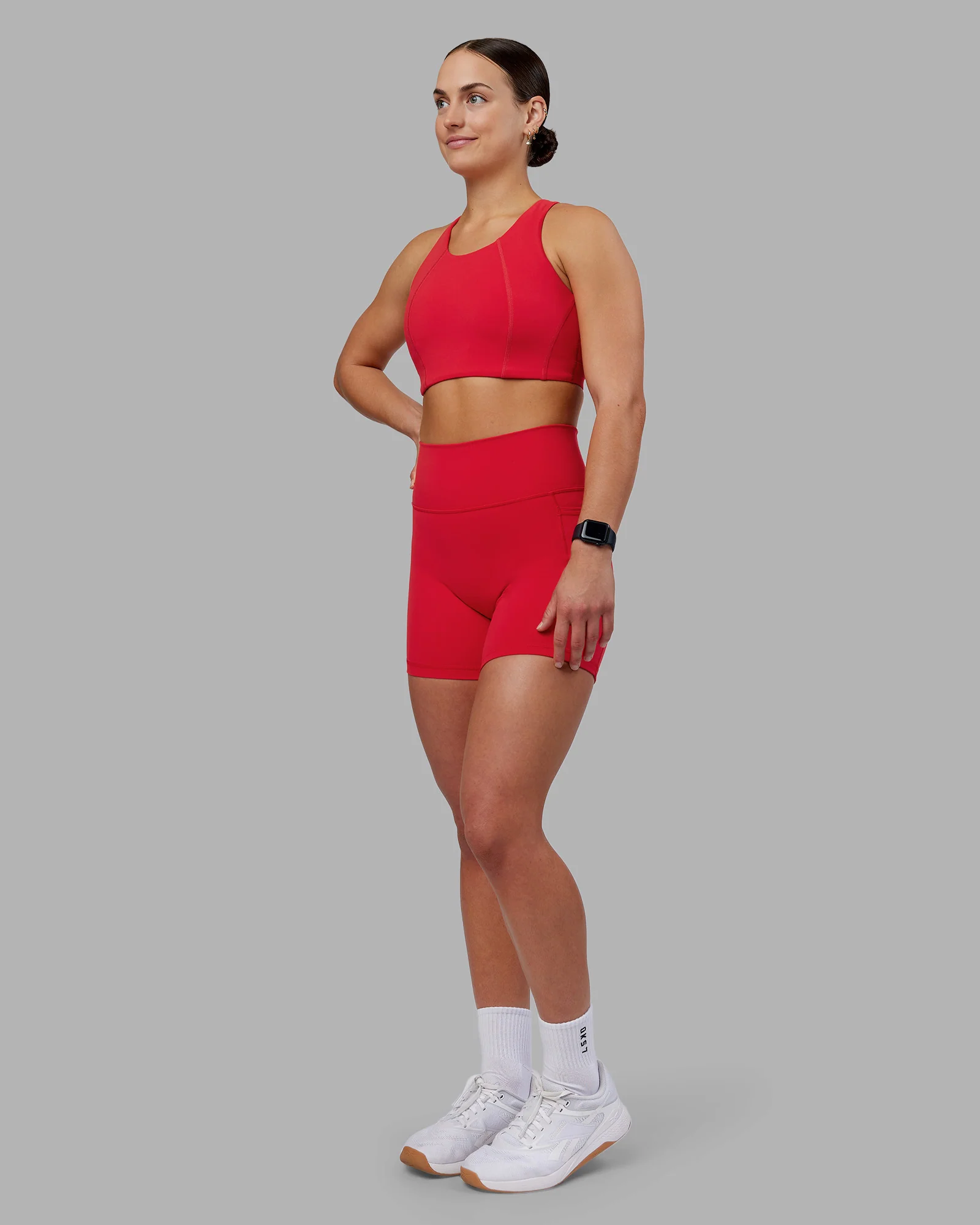 Fusion Ultra High-Rise 6" Short Pockets - Scarlet - Image 5
