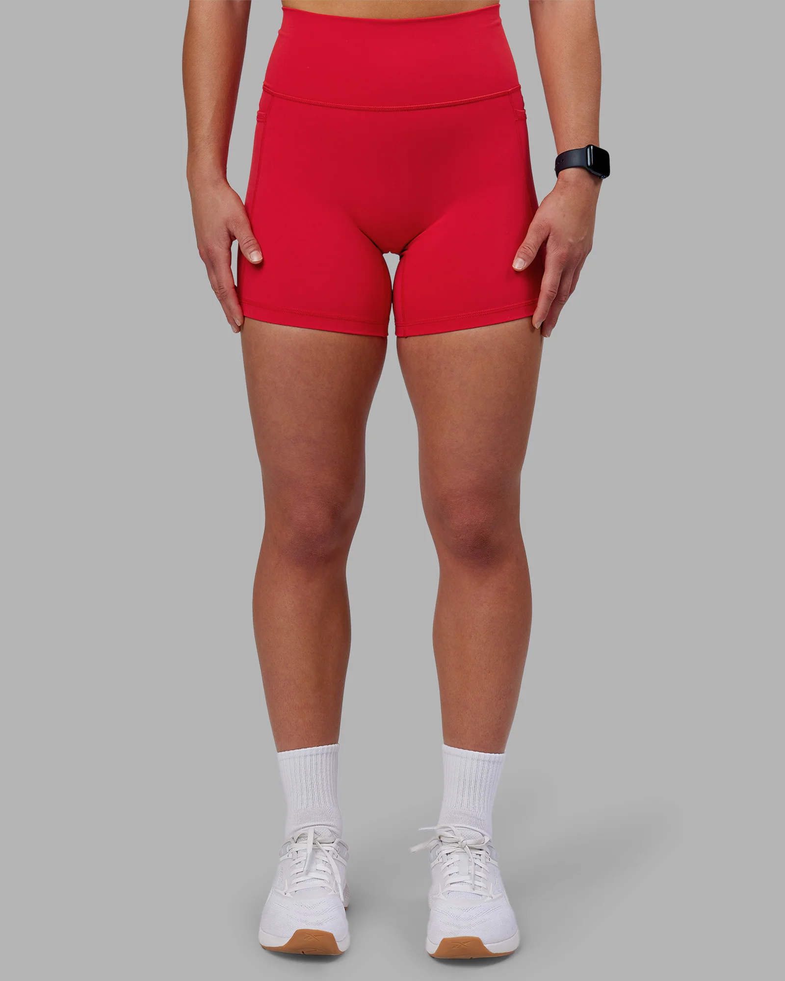 Fusion Ultra High-Rise 6" Short Pockets - Scarlet - Image 6