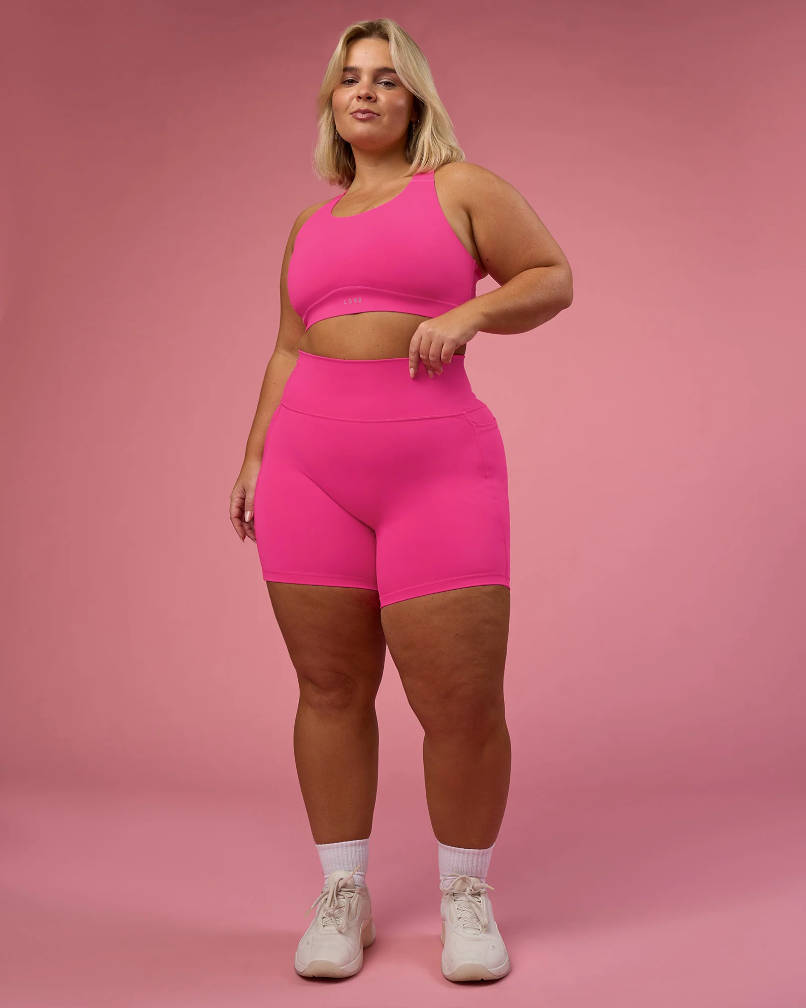 Fusion Ultra High-Rise 6" Short Pockets - Ultra Pink - Image 6