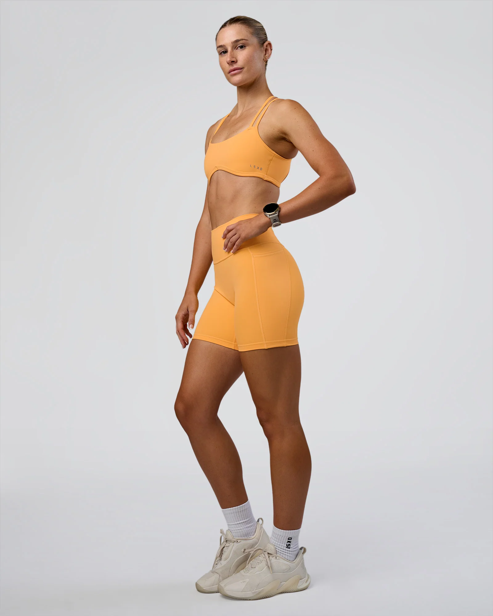 Fusion Ultra High-Rise 6" Short Pockets - Warm Apricot - Image 5