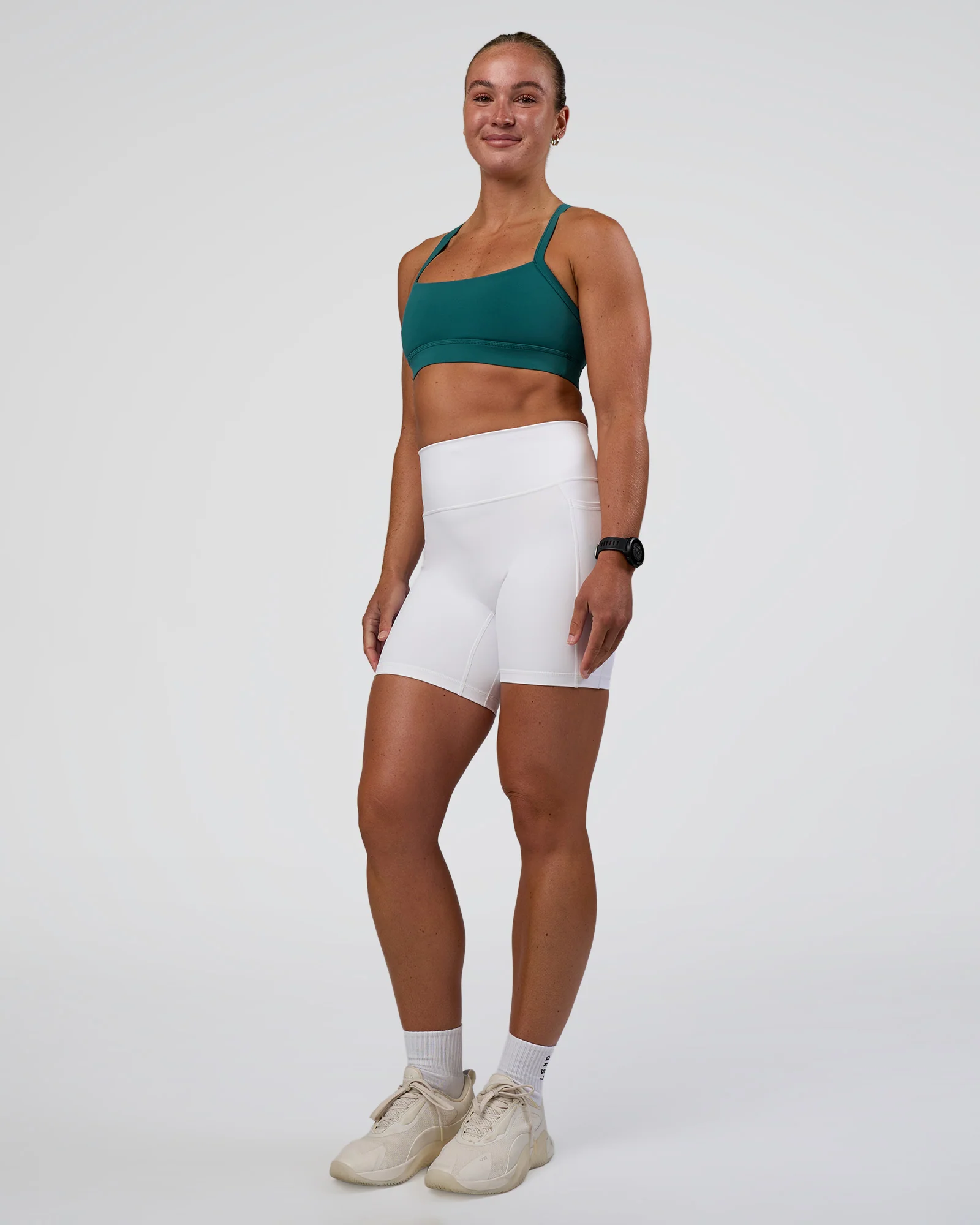 Fusion Ultra High-Rise 6" Short Pockets - White - Image 5