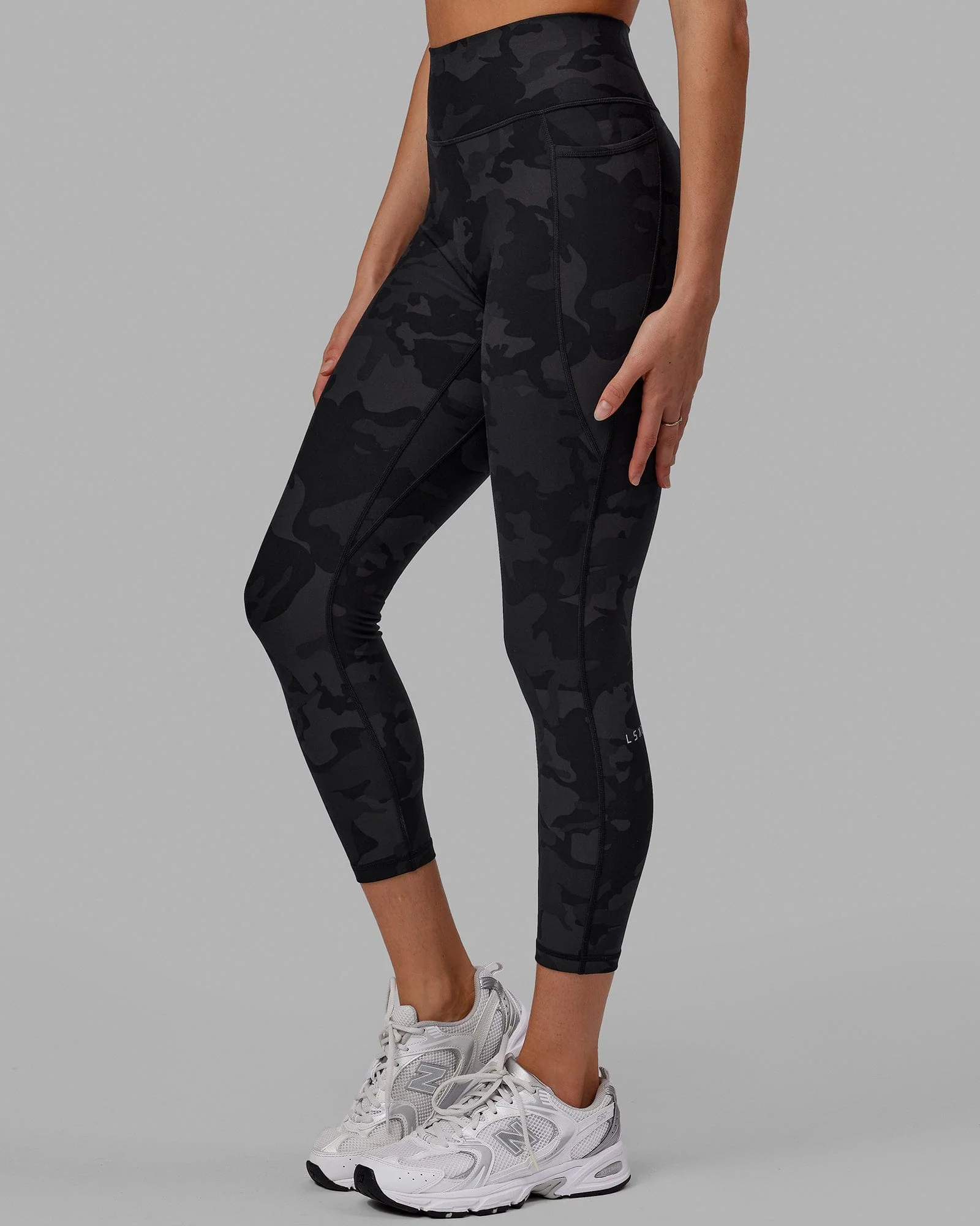 Fusion Ultra High-Rise 7/8 Legging Pockets - Black-Camo - Image 2