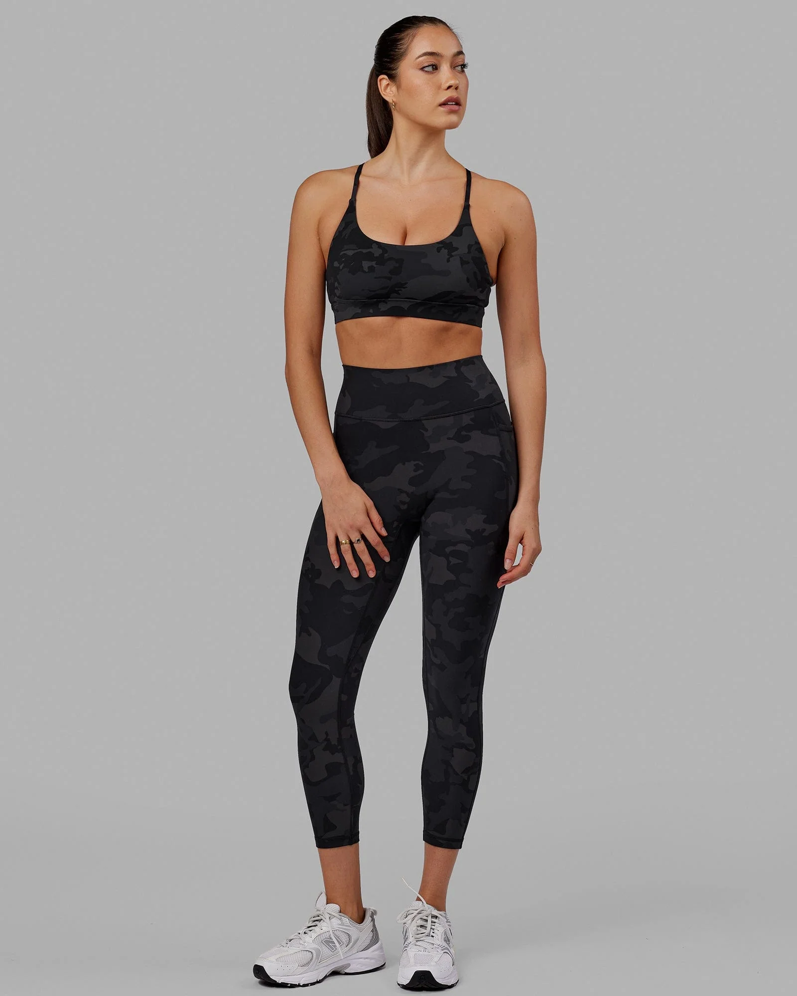 Fusion Ultra High-Rise 7/8 Legging Pockets - Black-Camo - Image 3