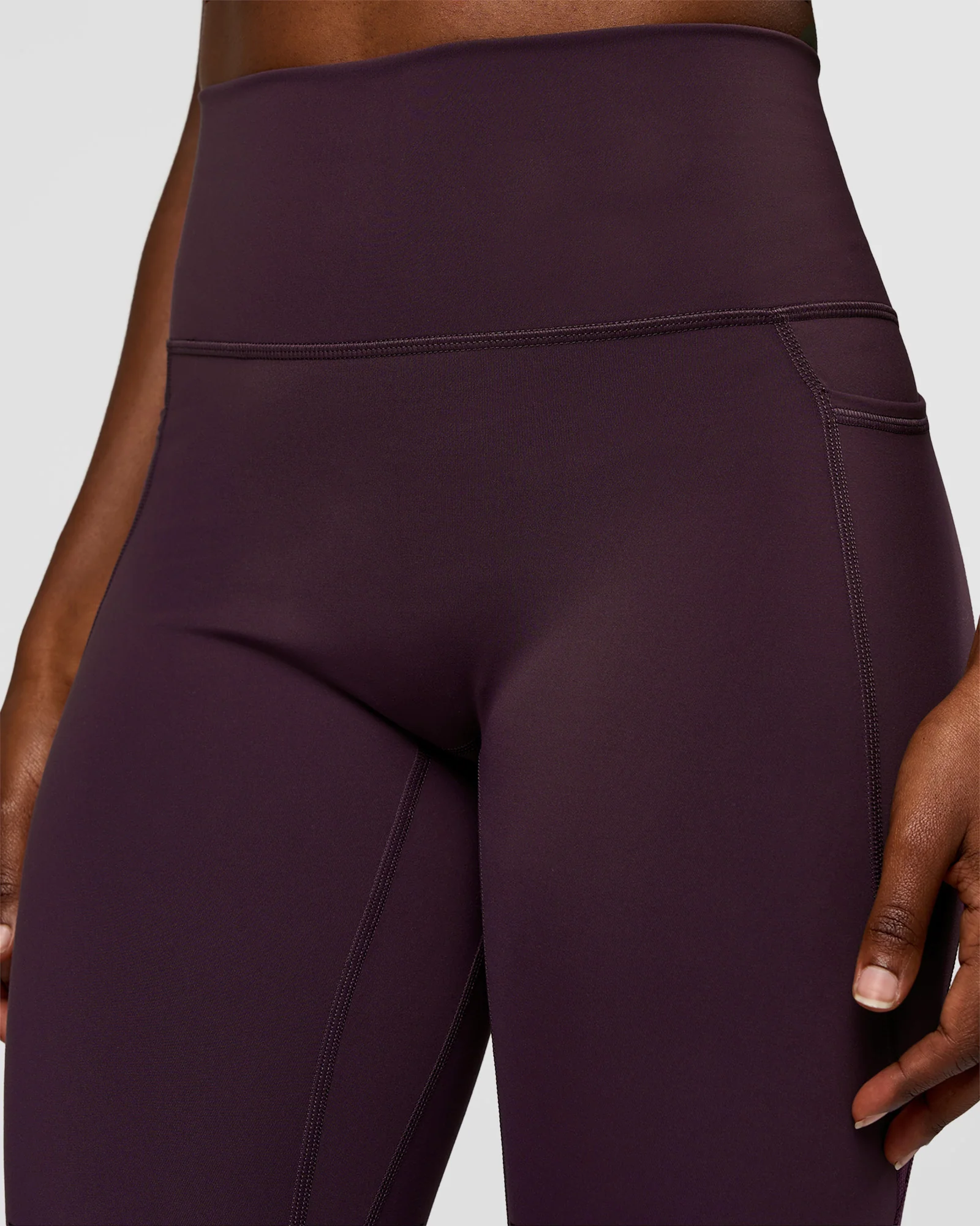 Fusion Ultra High-Rise 7/8 Legging Pockets - Midnight Plum - Image 3