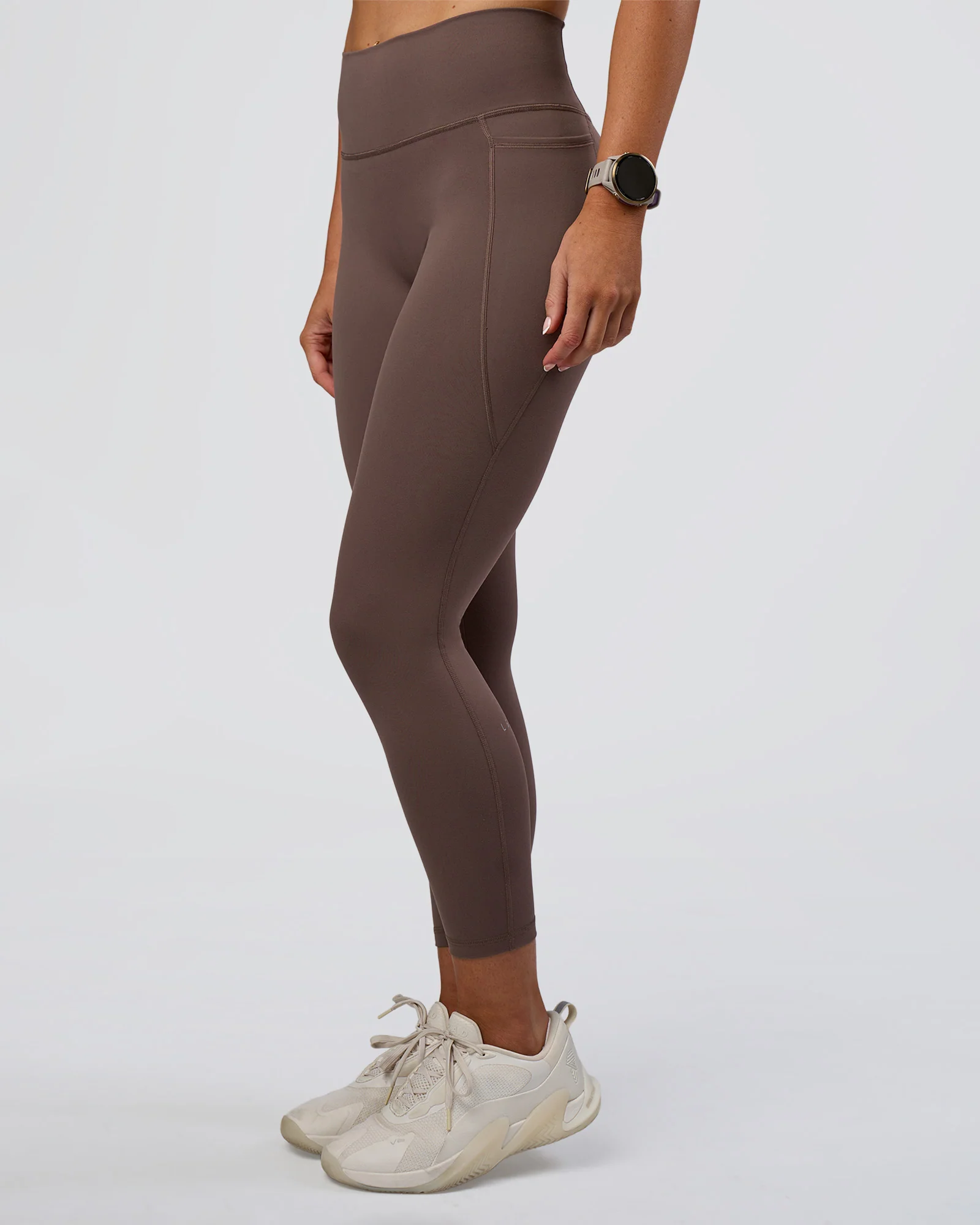 Fusion Ultra High-Rise 7/8 Legging Pockets - Peppercorn - Image 5