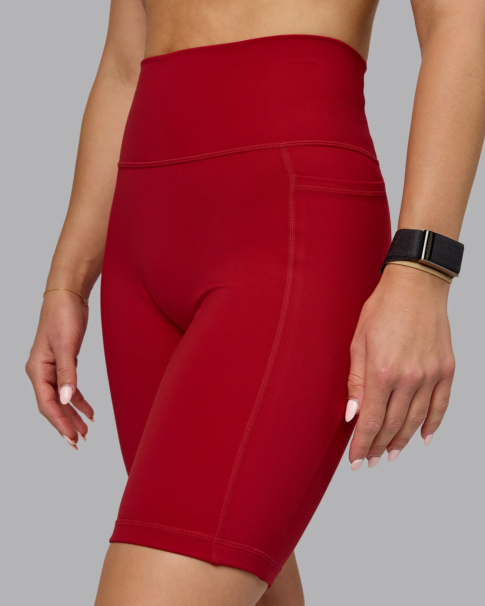 Fusion Ultra High-Rise 9" Short Pockets - Cherry Red - Image 6