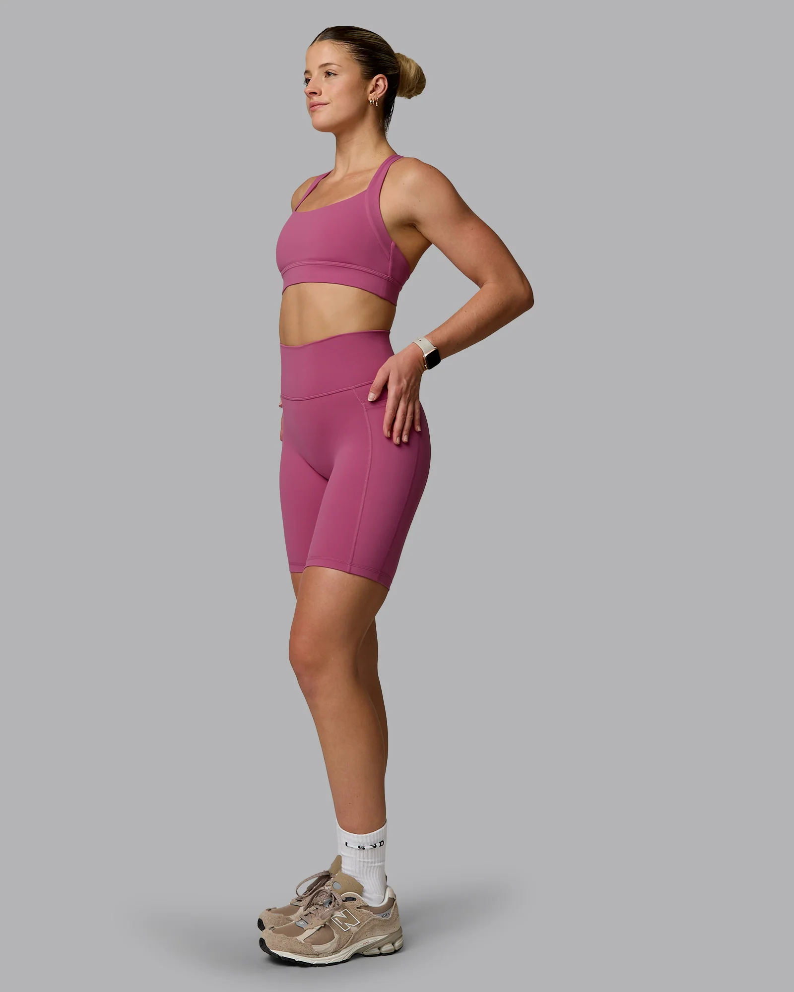 Fusion Ultra High-Rise 9" Short Pockets - Mauve Haze - Image 4