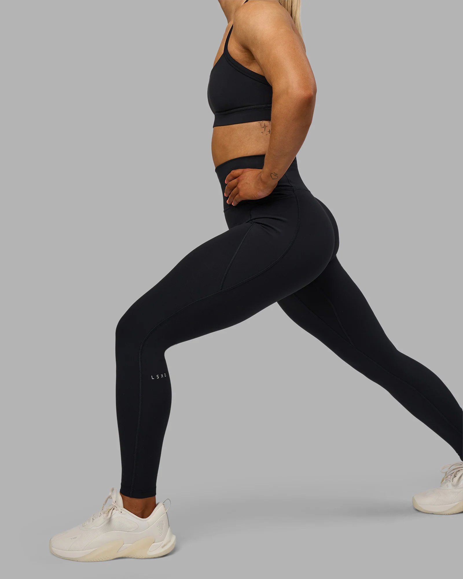Fusion Ultra High-Rise Full Length Legging Pockets - Black - Image 10