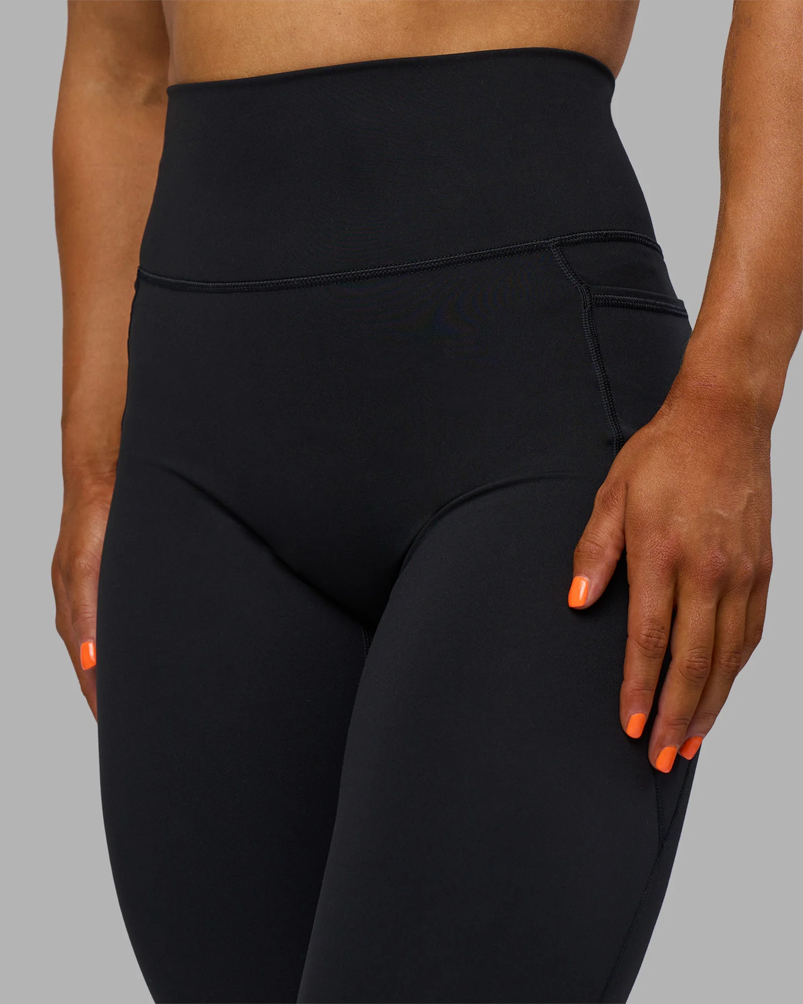 Fusion Ultra High-Rise Full Length Legging Pockets - Black - Image 7