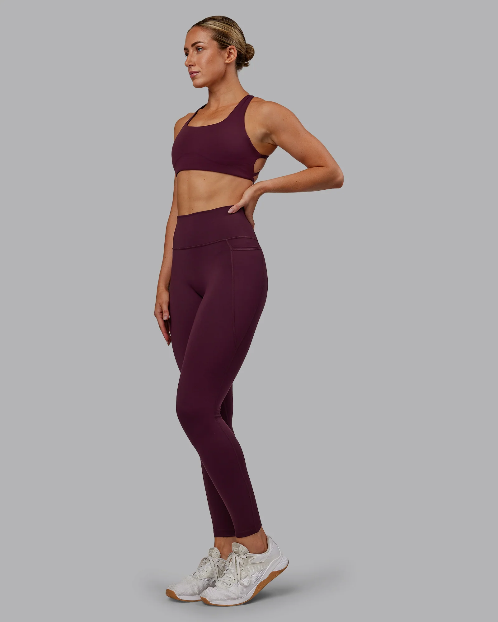 Fusion Ultra High-Rise Full Length Legging Pockets - Cherry Lacquer - Image 6