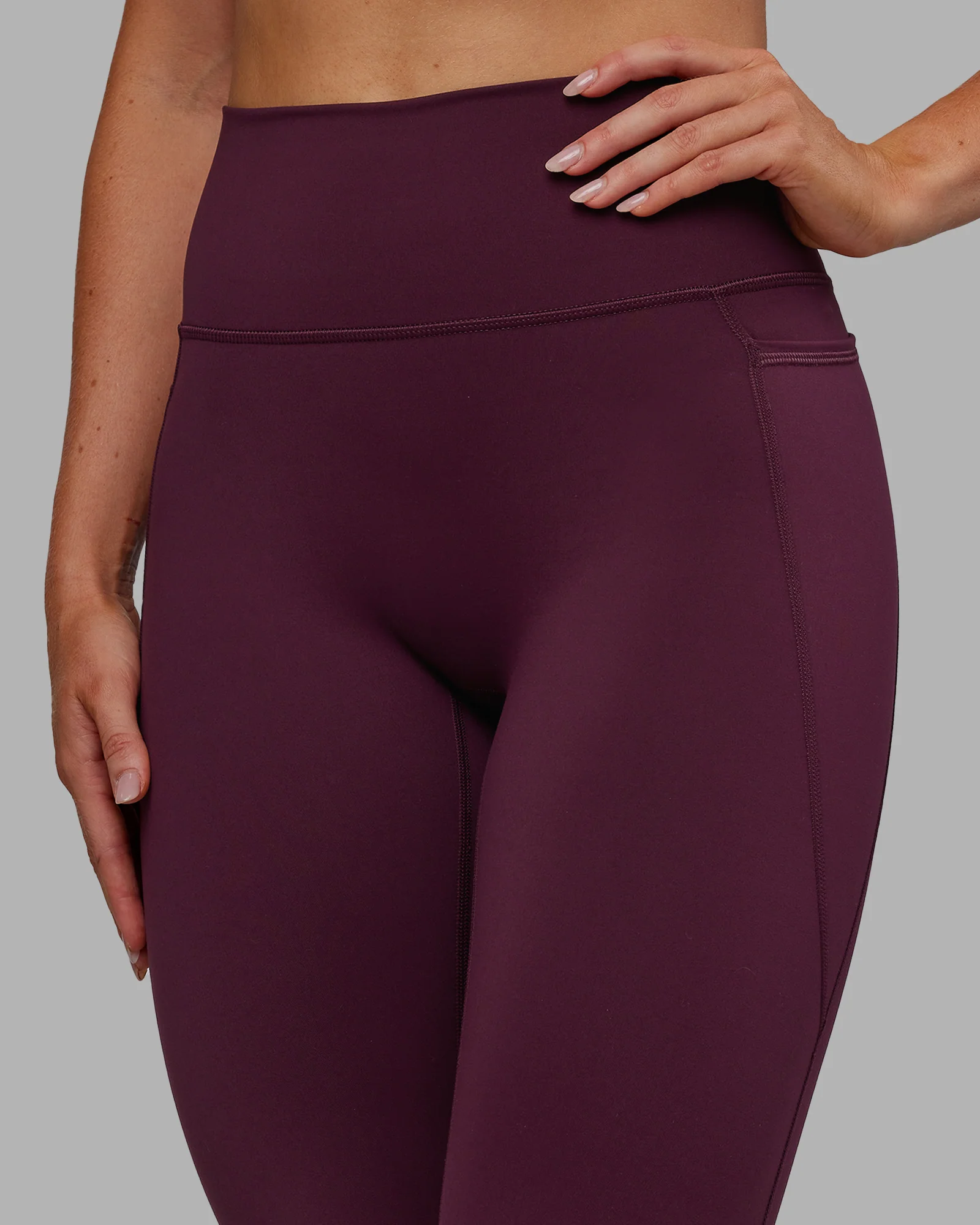Fusion Ultra High-Rise Full Length Legging Pockets - Cherry Lacquer - Image 8