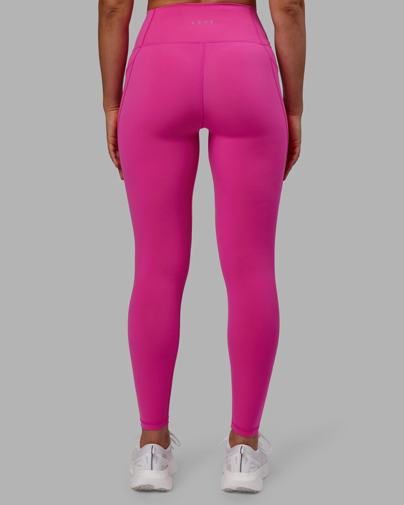 Fusion Ultra High-Rise Full Length Legging Pockets - Fuchsia Pink - Image 3
