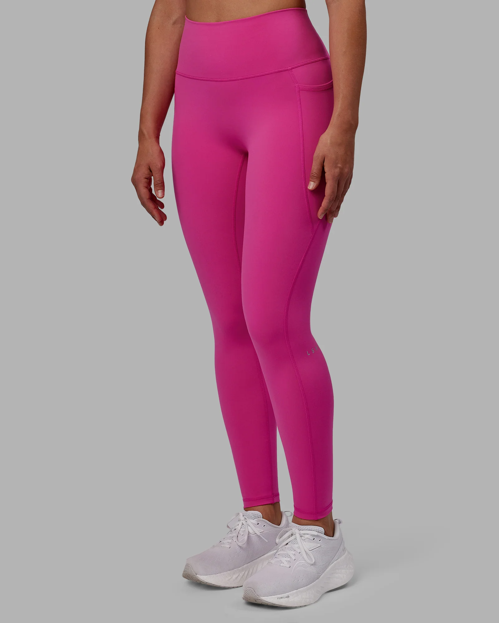 Fusion Ultra High-Rise Full Length Legging Pockets - Fuchsia Pink - Image 5
