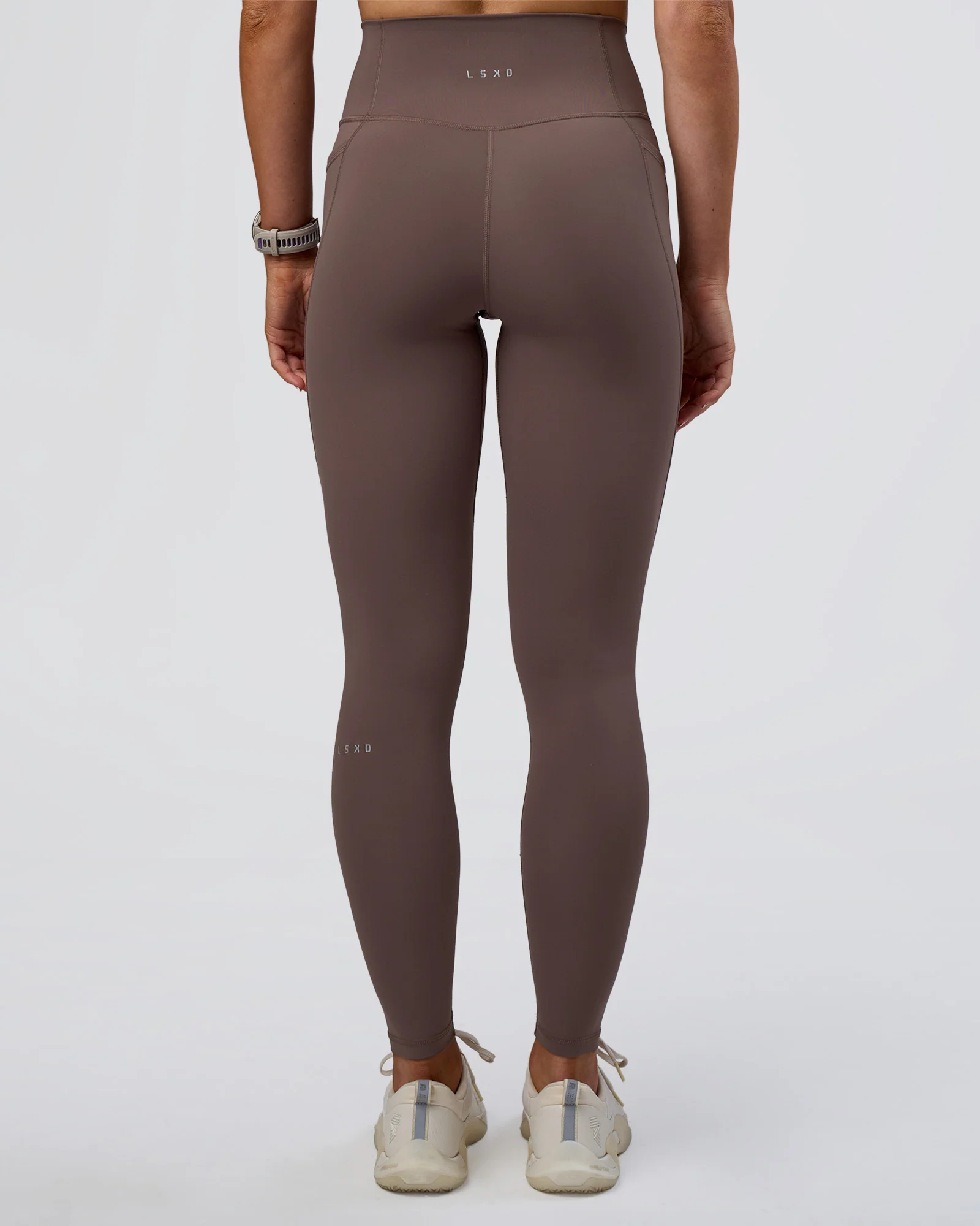 Fusion Ultra High-Rise Full Length Legging Pockets - Peppercorn - Image 4