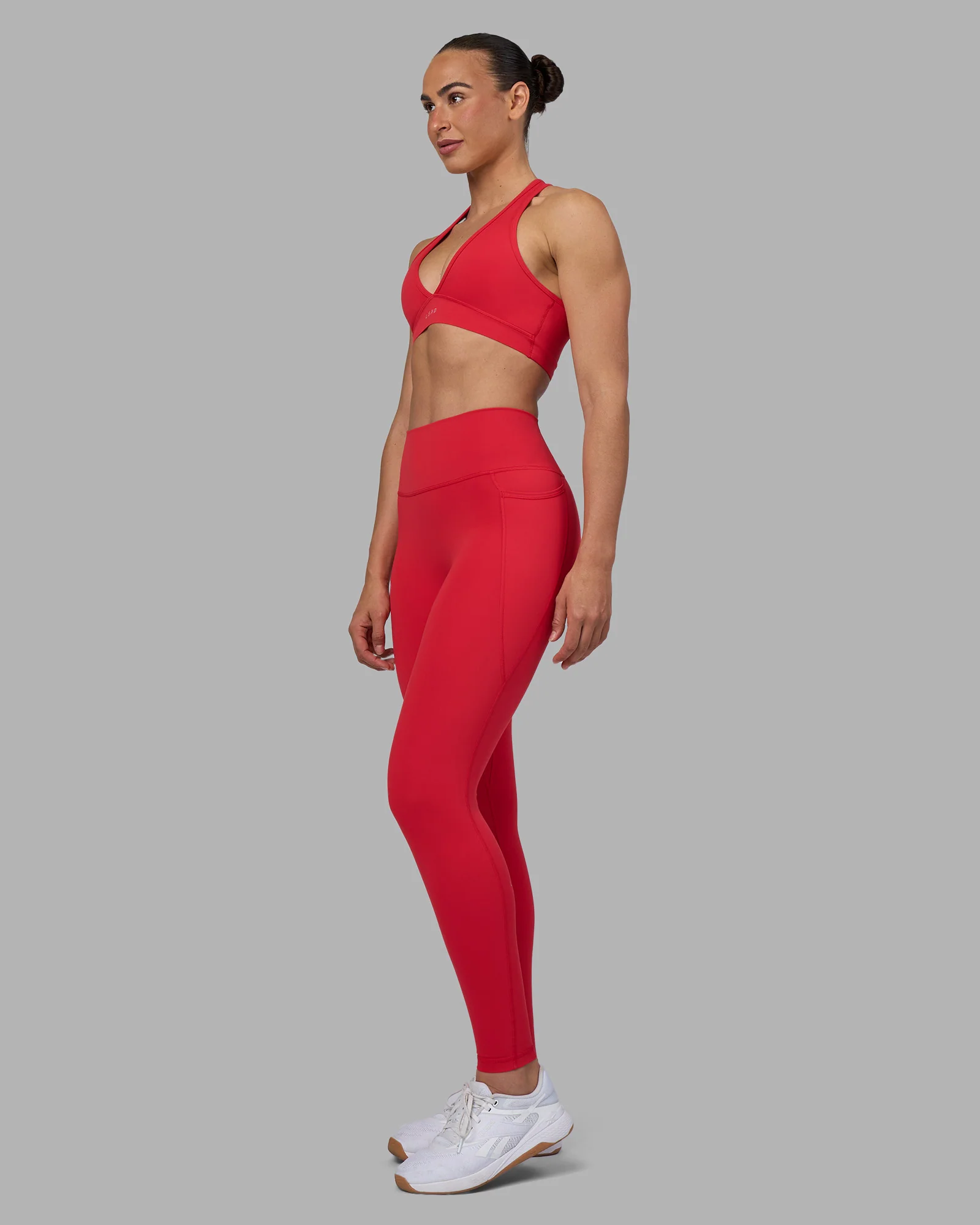 Fusion Ultra High-Rise Full Length Legging Pockets - Scarlet - Image 5