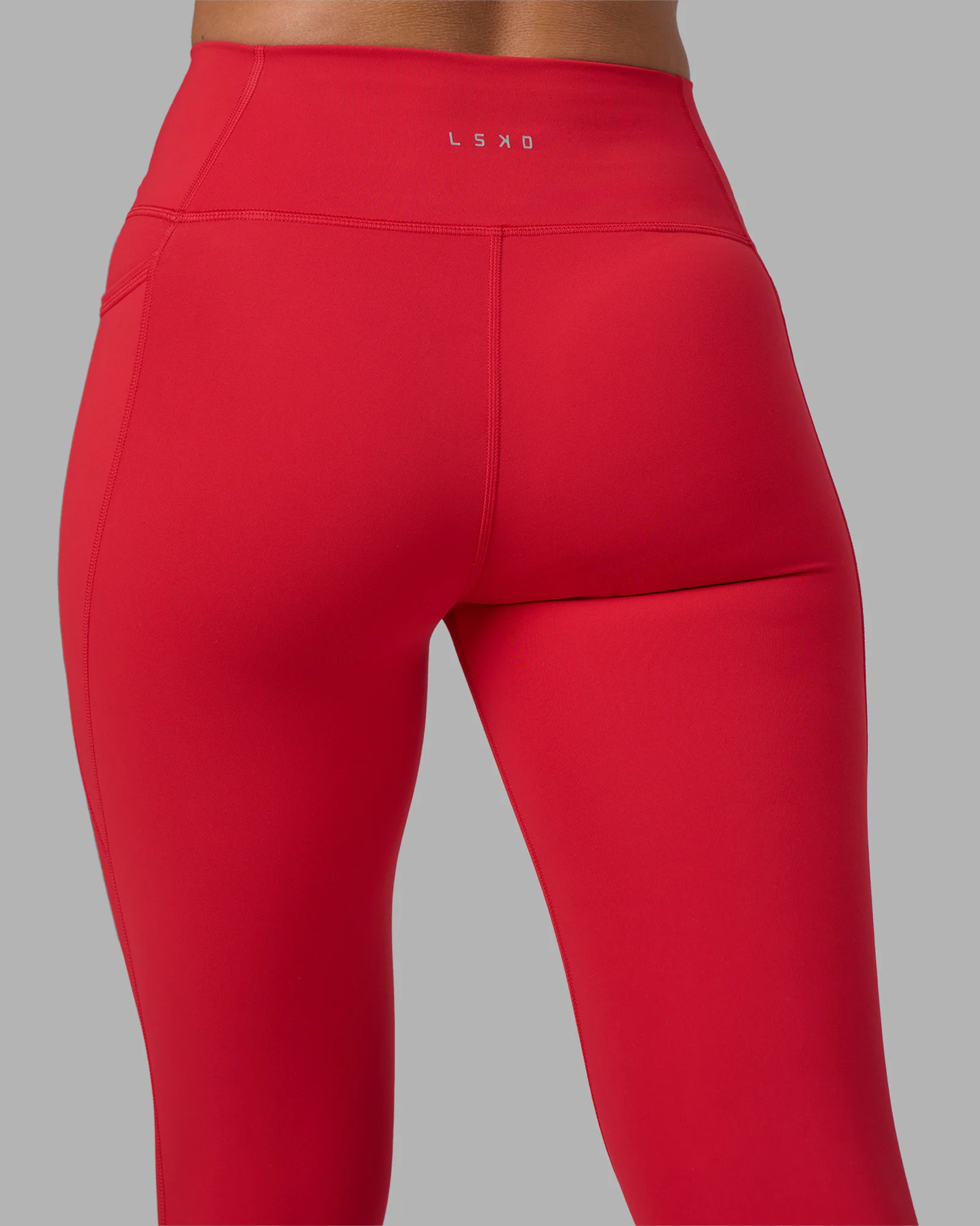 Fusion Ultra High-Rise Full Length Legging Pockets - Scarlet - Image 8