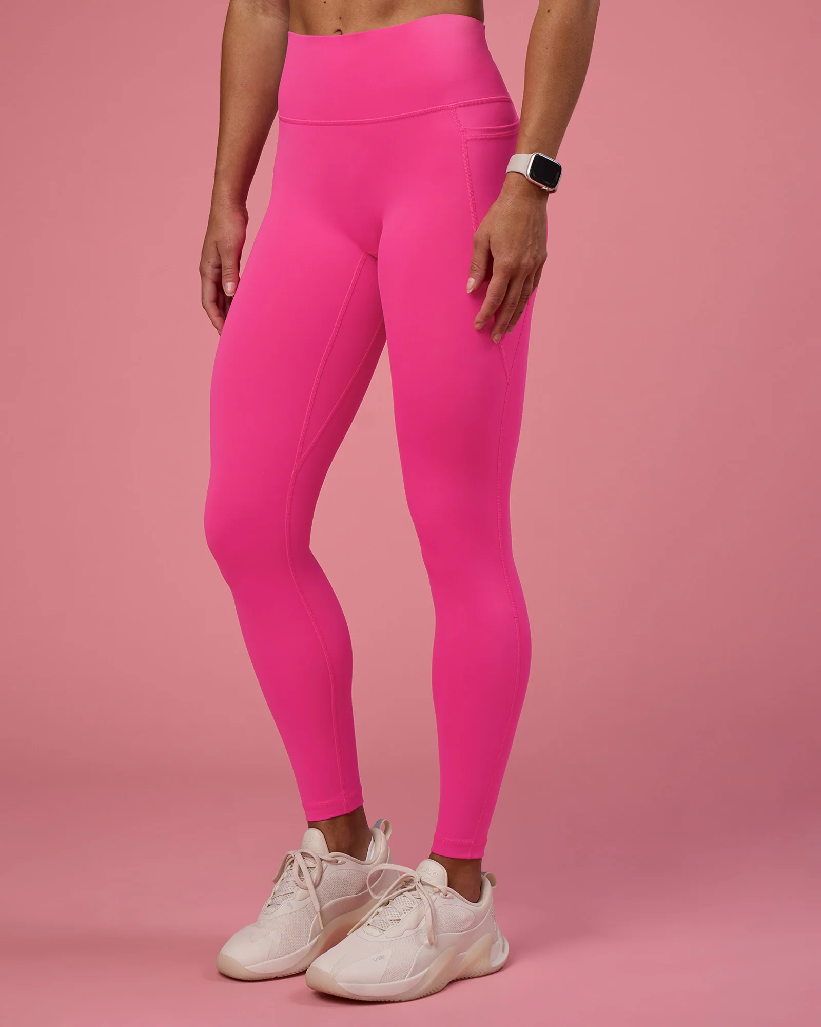 Fusion Ultra High-Rise Full Length Legging Pockets - Ultra Pink - Image 10