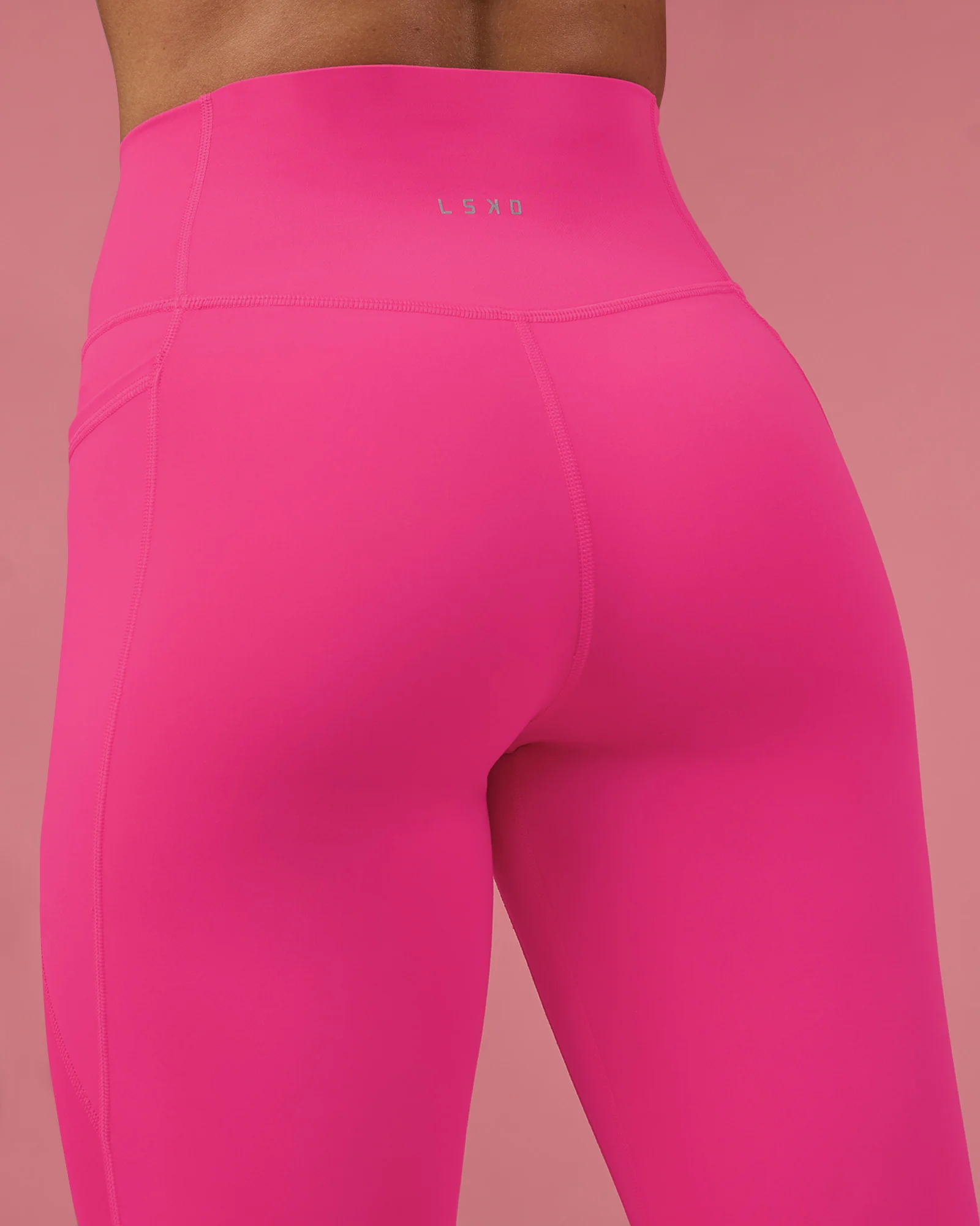 Fusion Ultra High-Rise Full Length Legging Pockets - Ultra Pink - Image 9