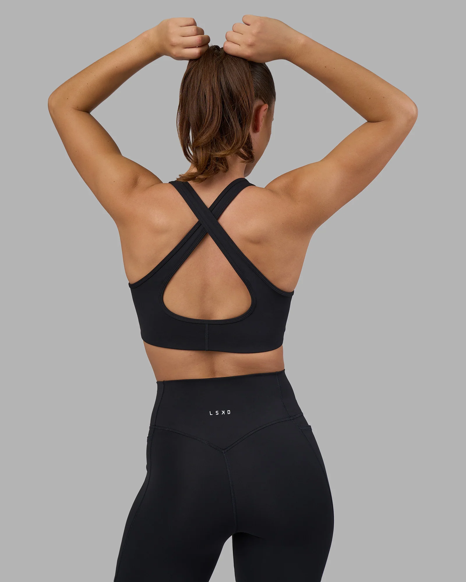Fusion V-Contour Ultra High-Rise Full Length Legging Pockets - Black - Image 10