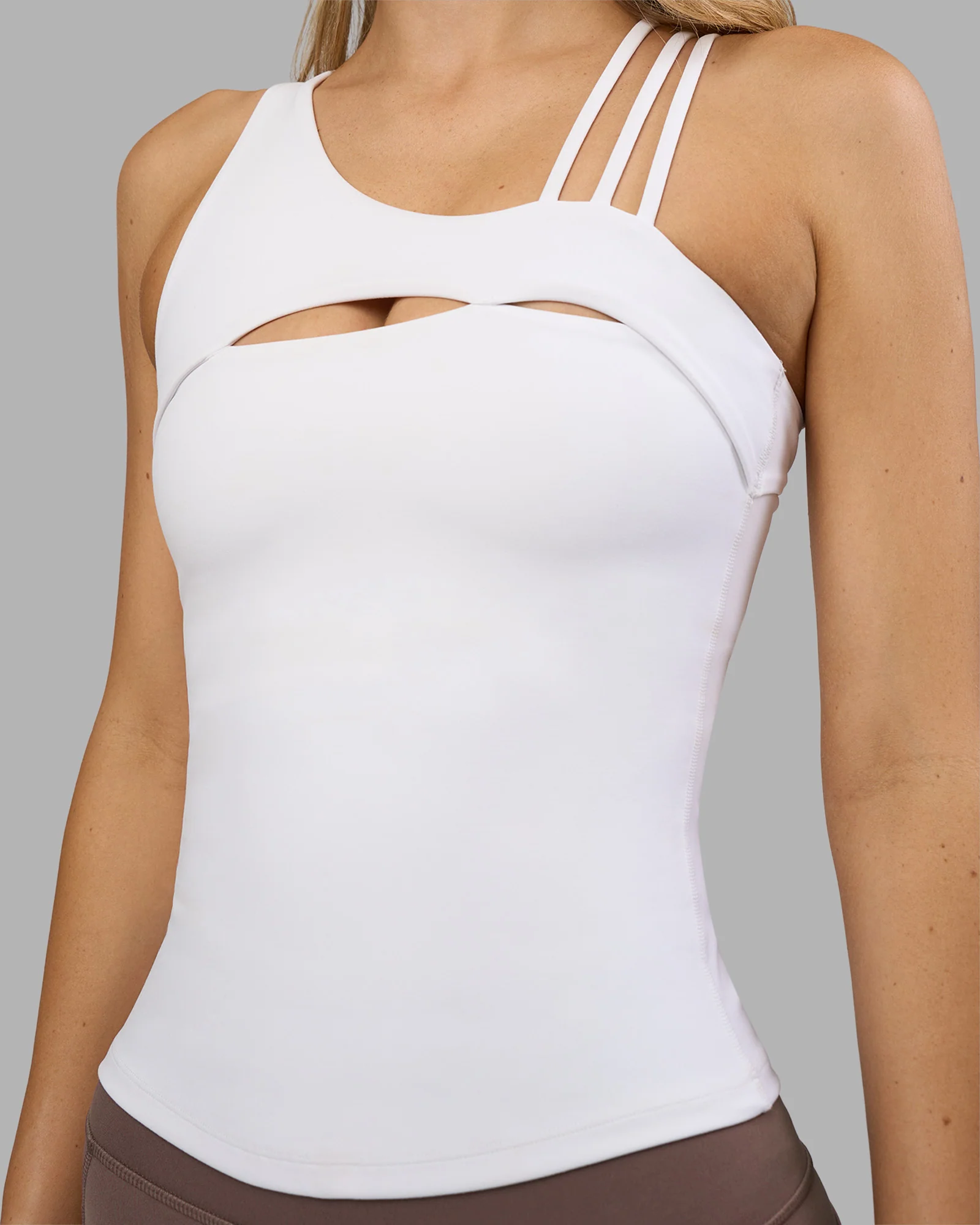 Galvanise Splice Shelf Bra Tank - White - Image 5