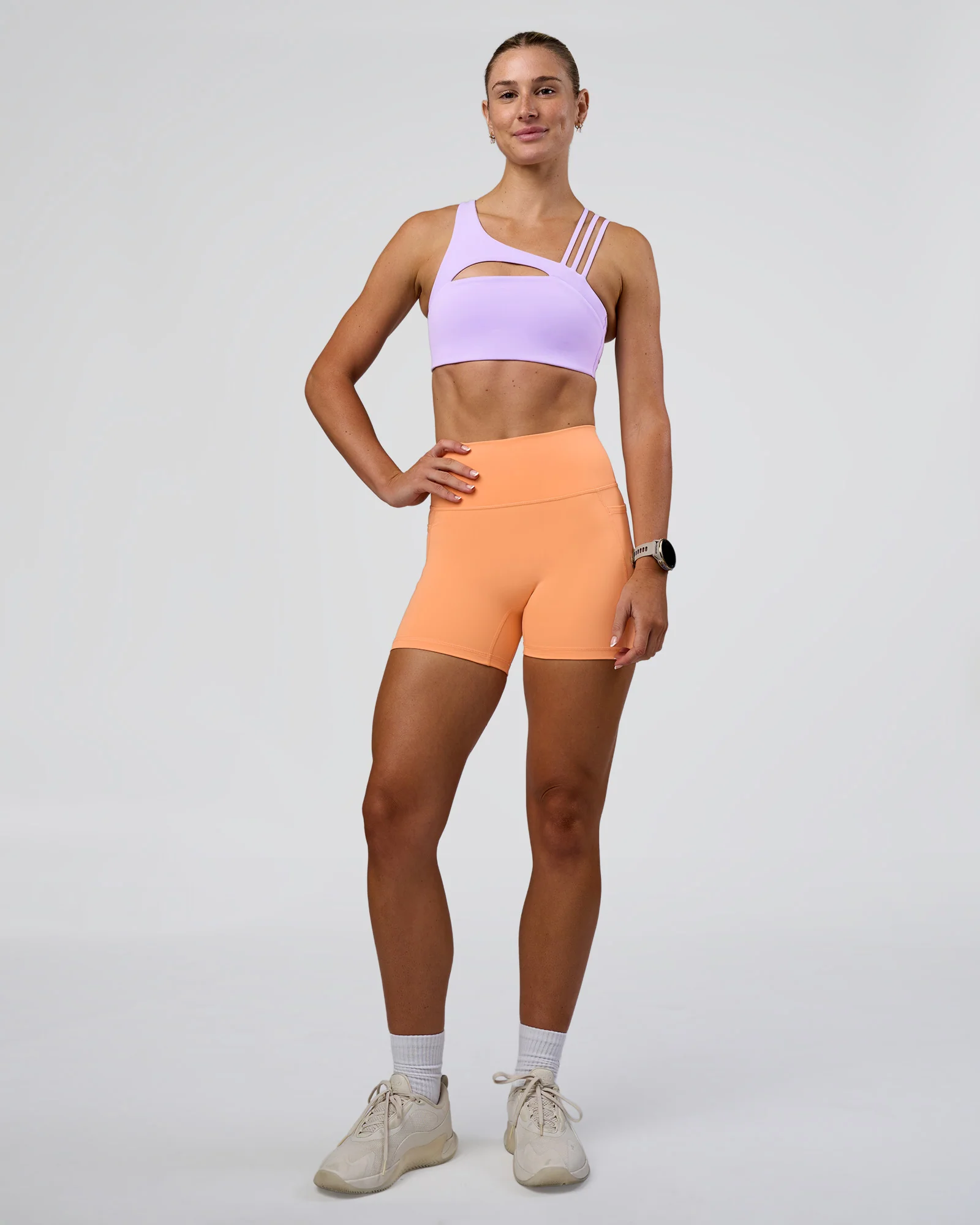 Galvanise Splice Sports Bra - Pale Lilac - Image 6
