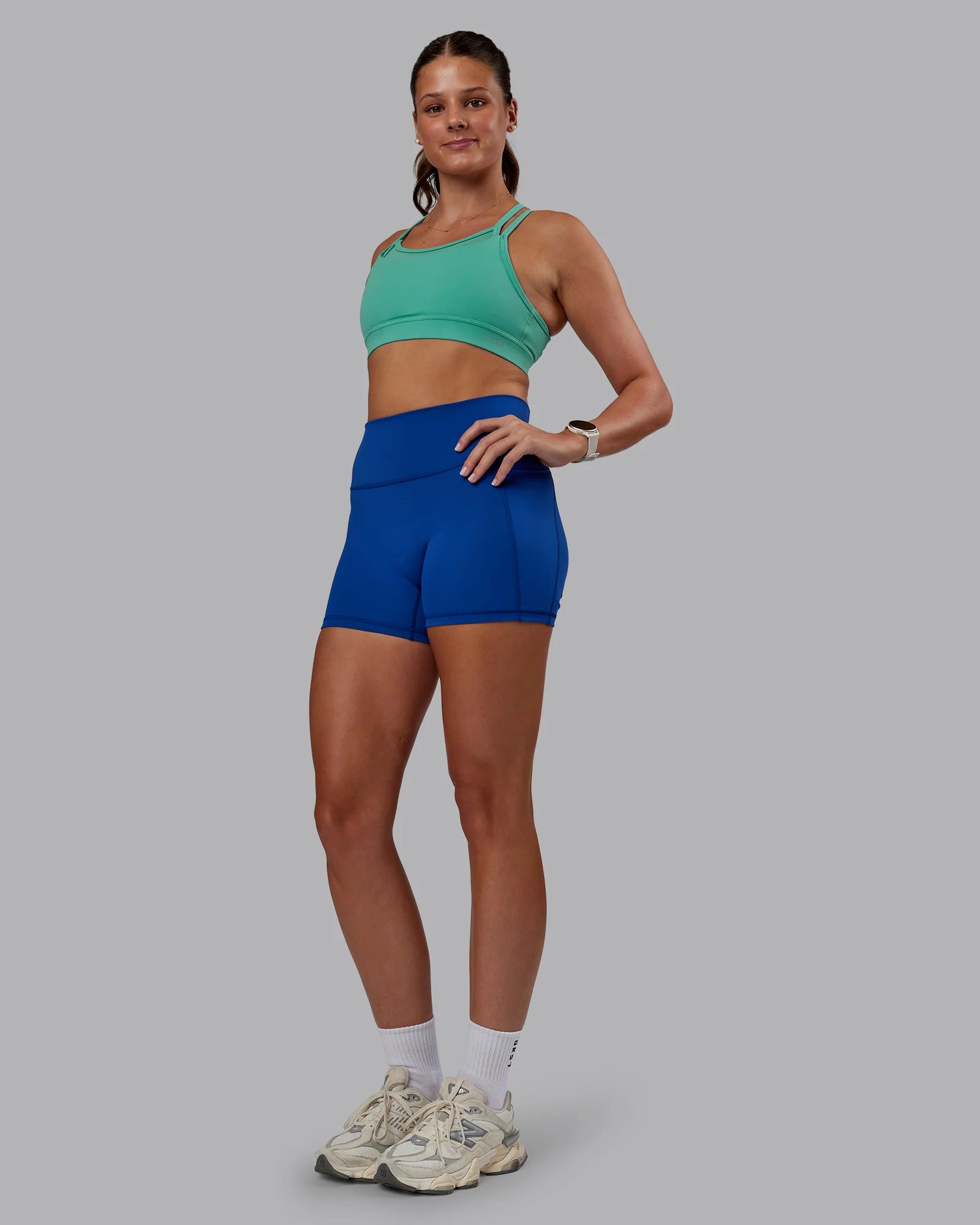 Genesis Layered Sports Bra - Agate Green - Image 5