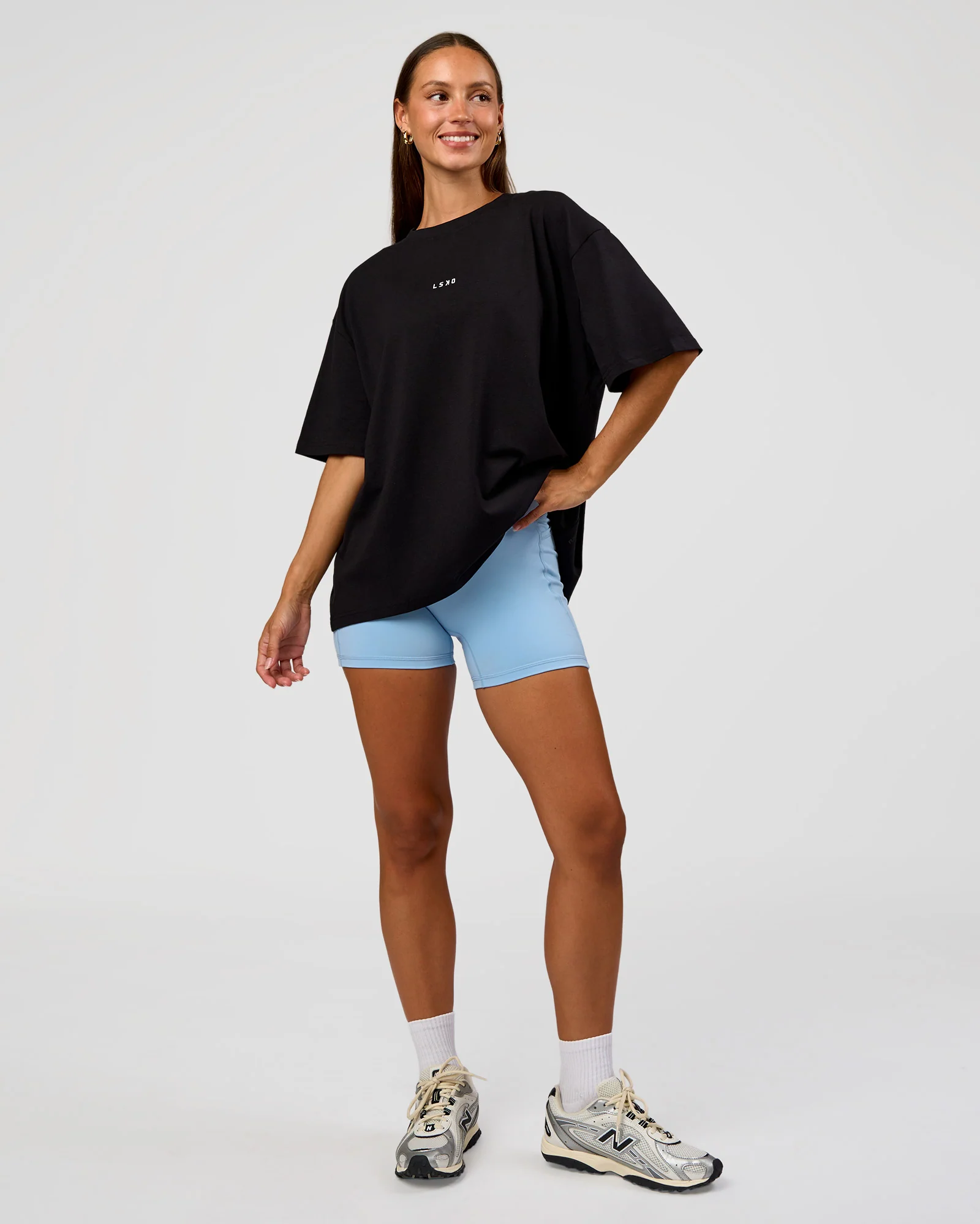 Go-To Break Through FLXCotton Oversized Tee - Black-Open Air - Image 2