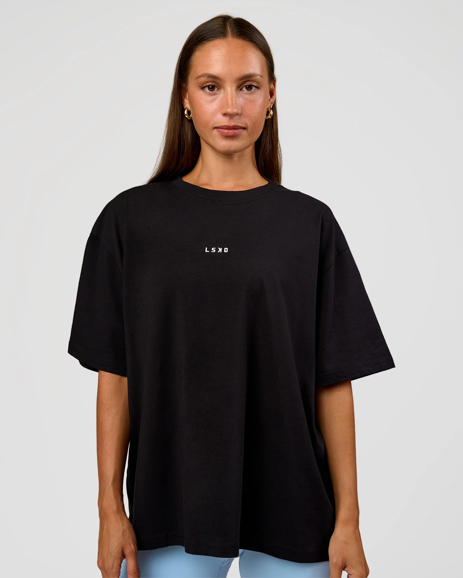 Go-To Break Through FLXCotton Oversized Tee - Black-Open Air - Image 3