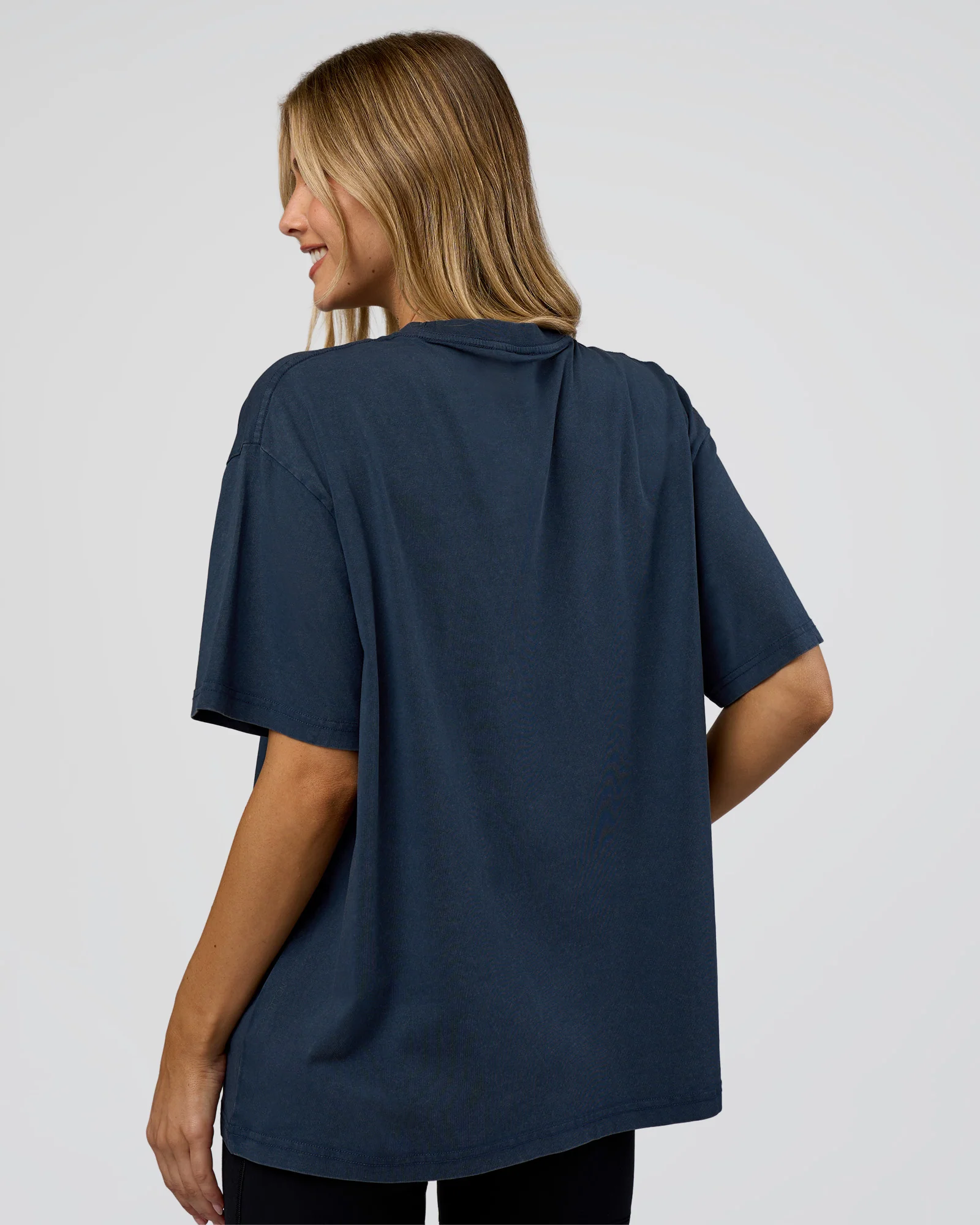 Go-To FLXCotton Oversized Tee - Future Navy Washed - Image 5