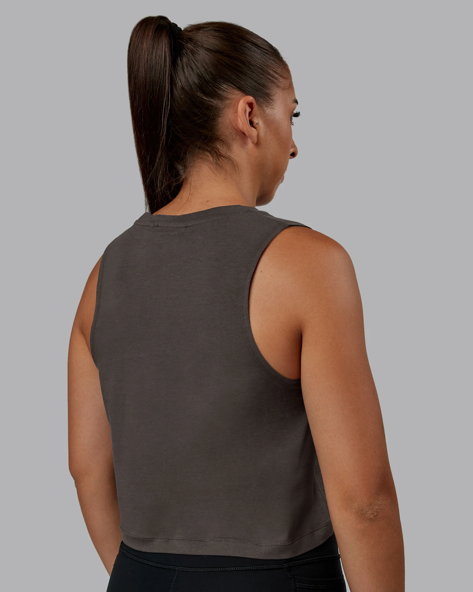 Go-To FLXCotton Tank - Dark Storm-White - Image 2