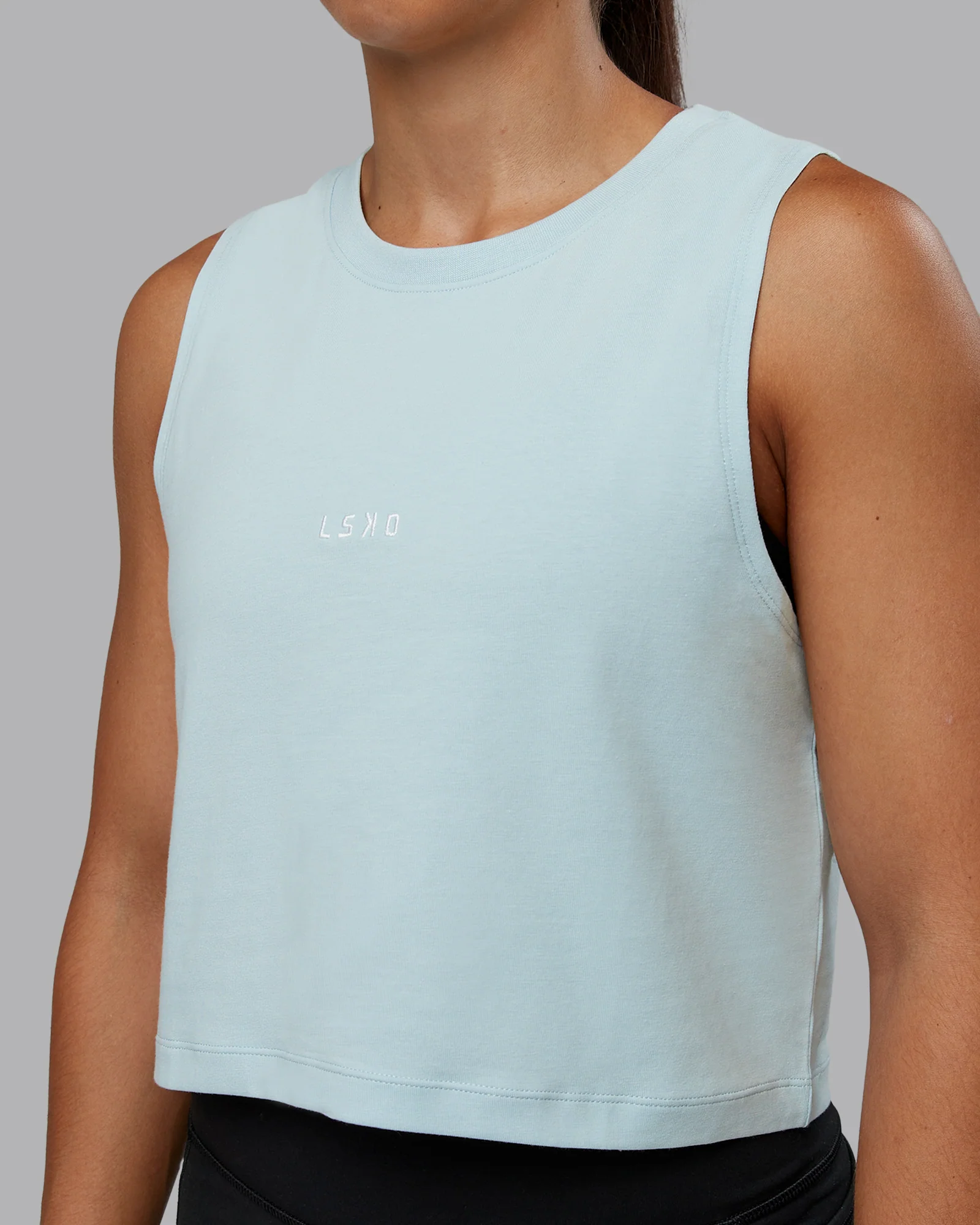 Go-To FLXCotton Tank - Skyride-White - Image 3