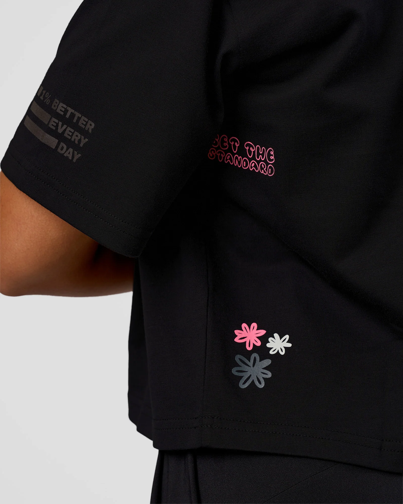 Go-To Heavyweight Reflective Skimmer Tee - Black-Reflective - Image 2