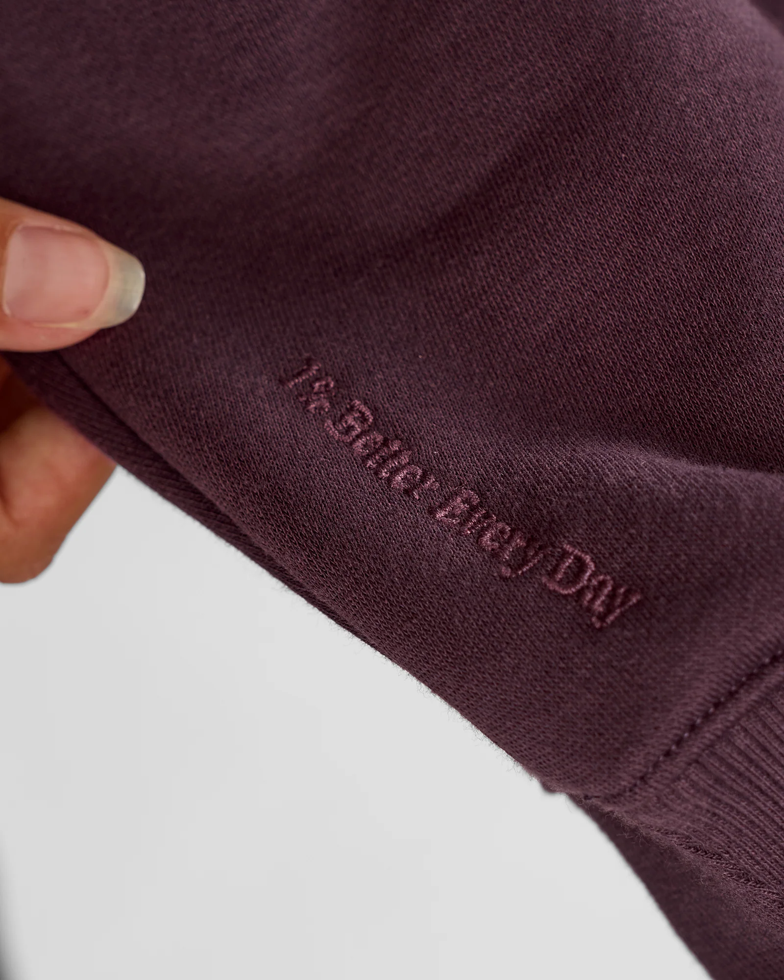 Go-To Oversized Quarter Zip Sweater - Midnight Plum - Image 4