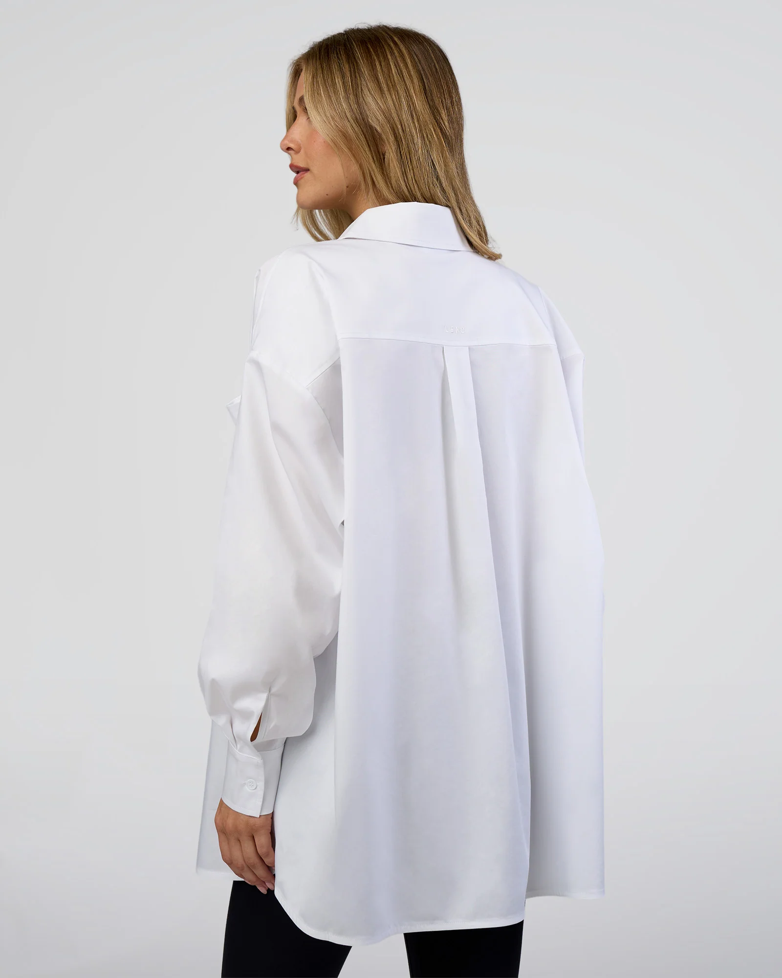 Go-To Oversized Shirt - White - Image 3