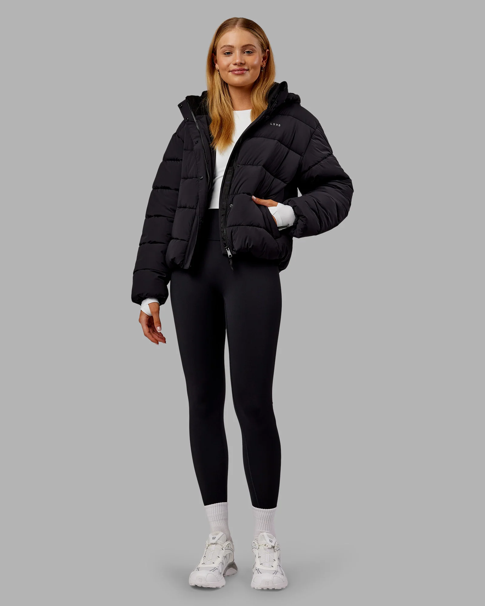 Go-To Puffer Jacket - Black - Image 10